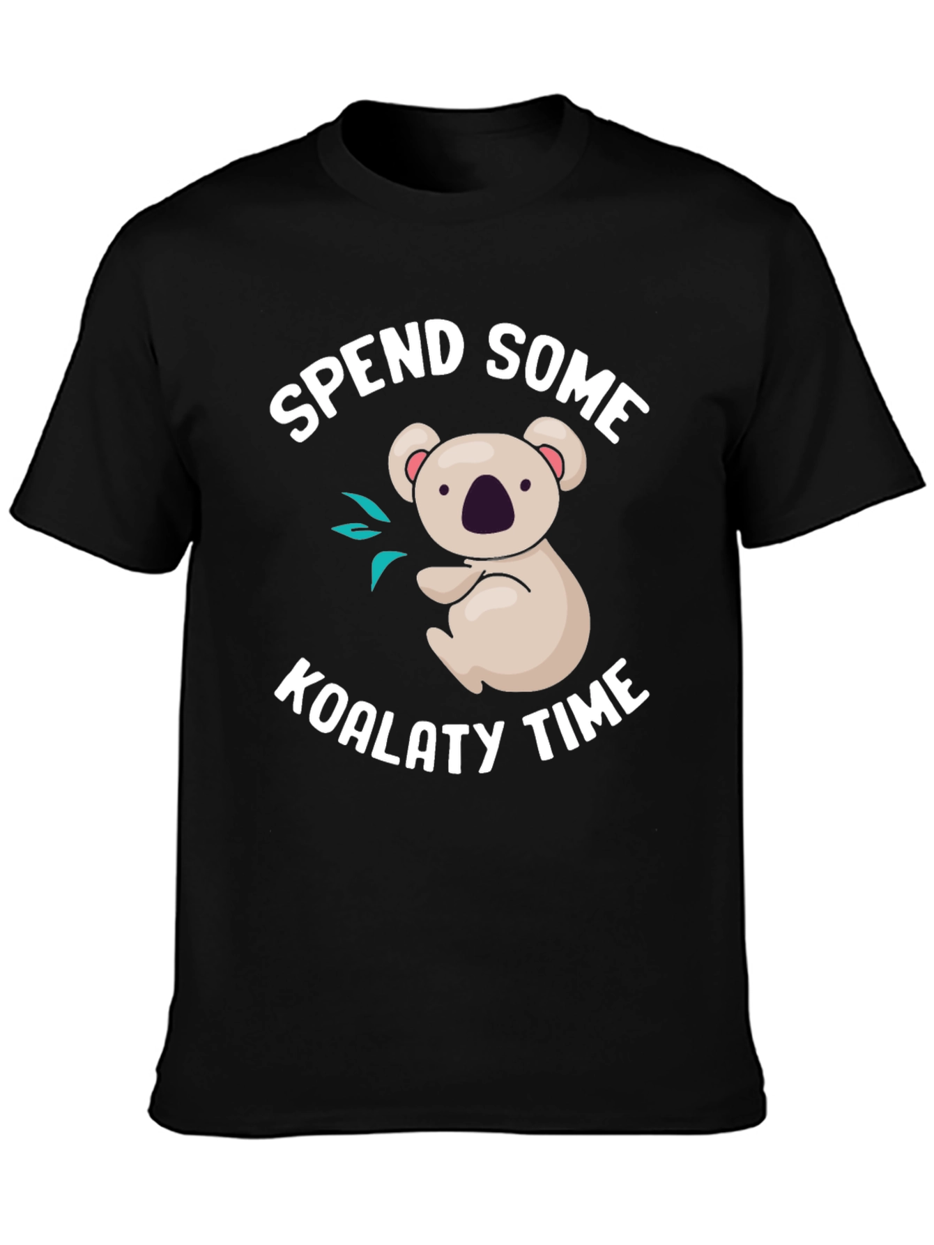 Koala-ty Time Black T-Shirt