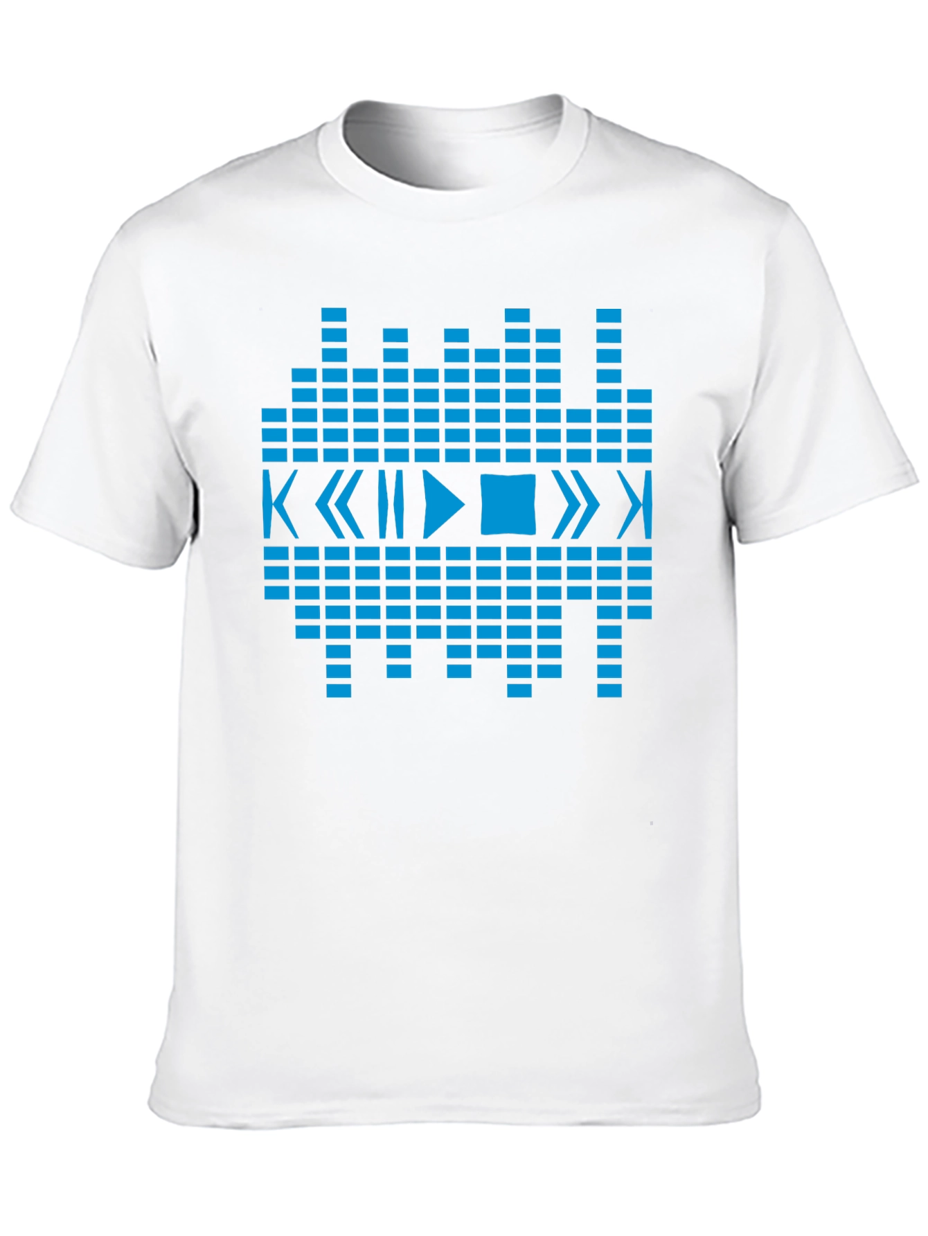 Geometric Music Graphic Tee - Black