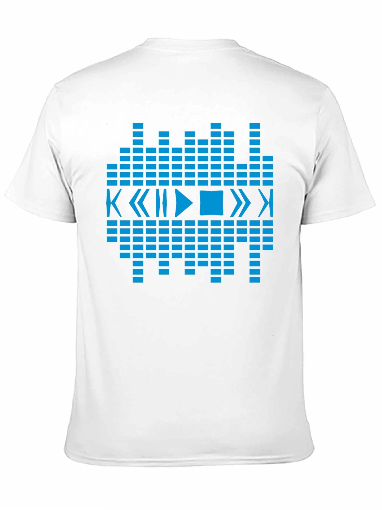 Geometric Music Graphic Tee - Black