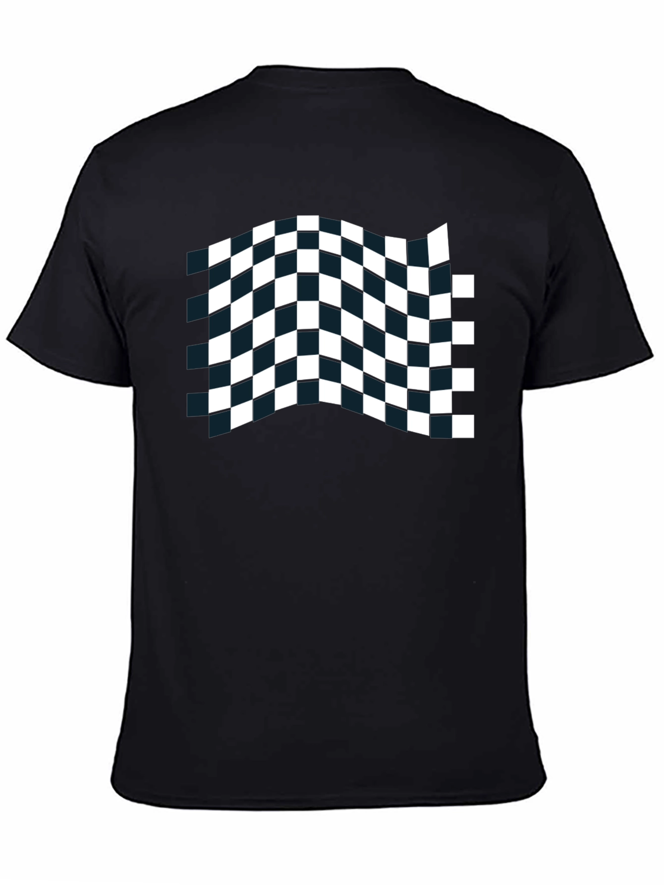Checkered Flag Black T-Shirt