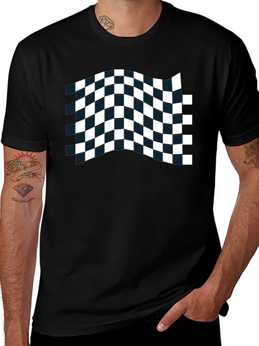 Checkered Flag Black T-Shirt