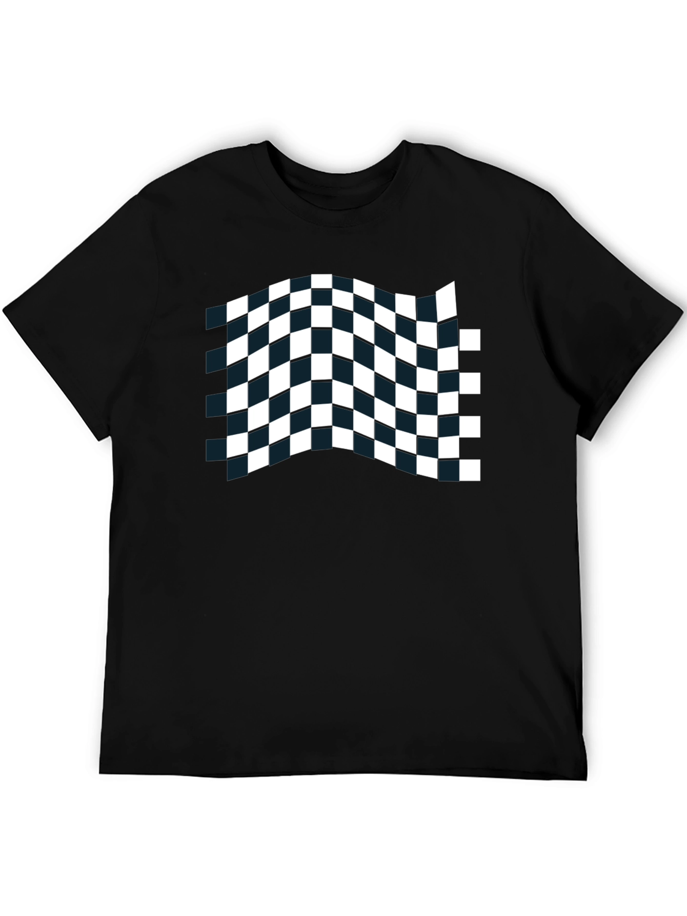 Checkered Flag Black T-Shirt