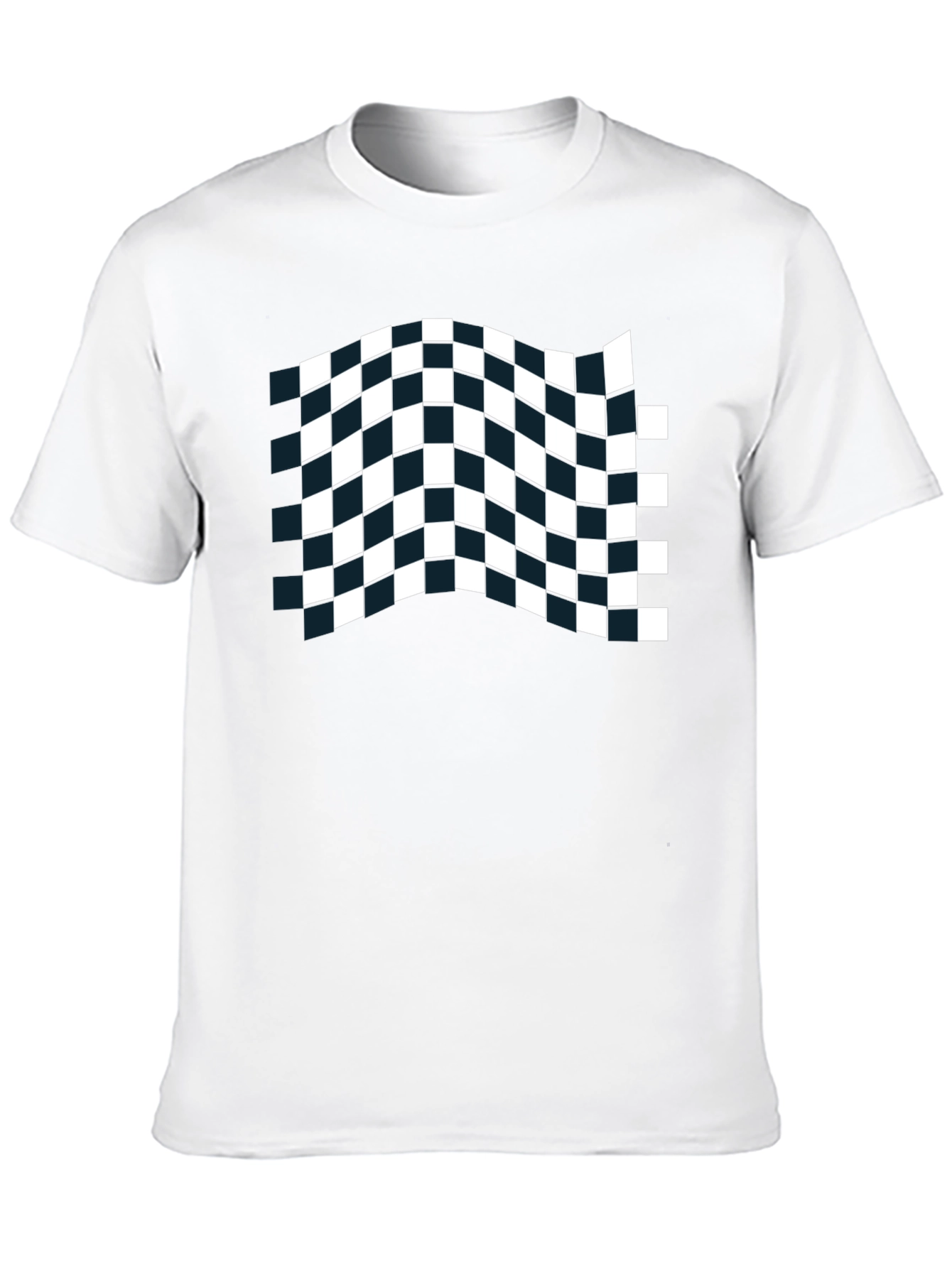 Checkered Flag Black T-Shirt
