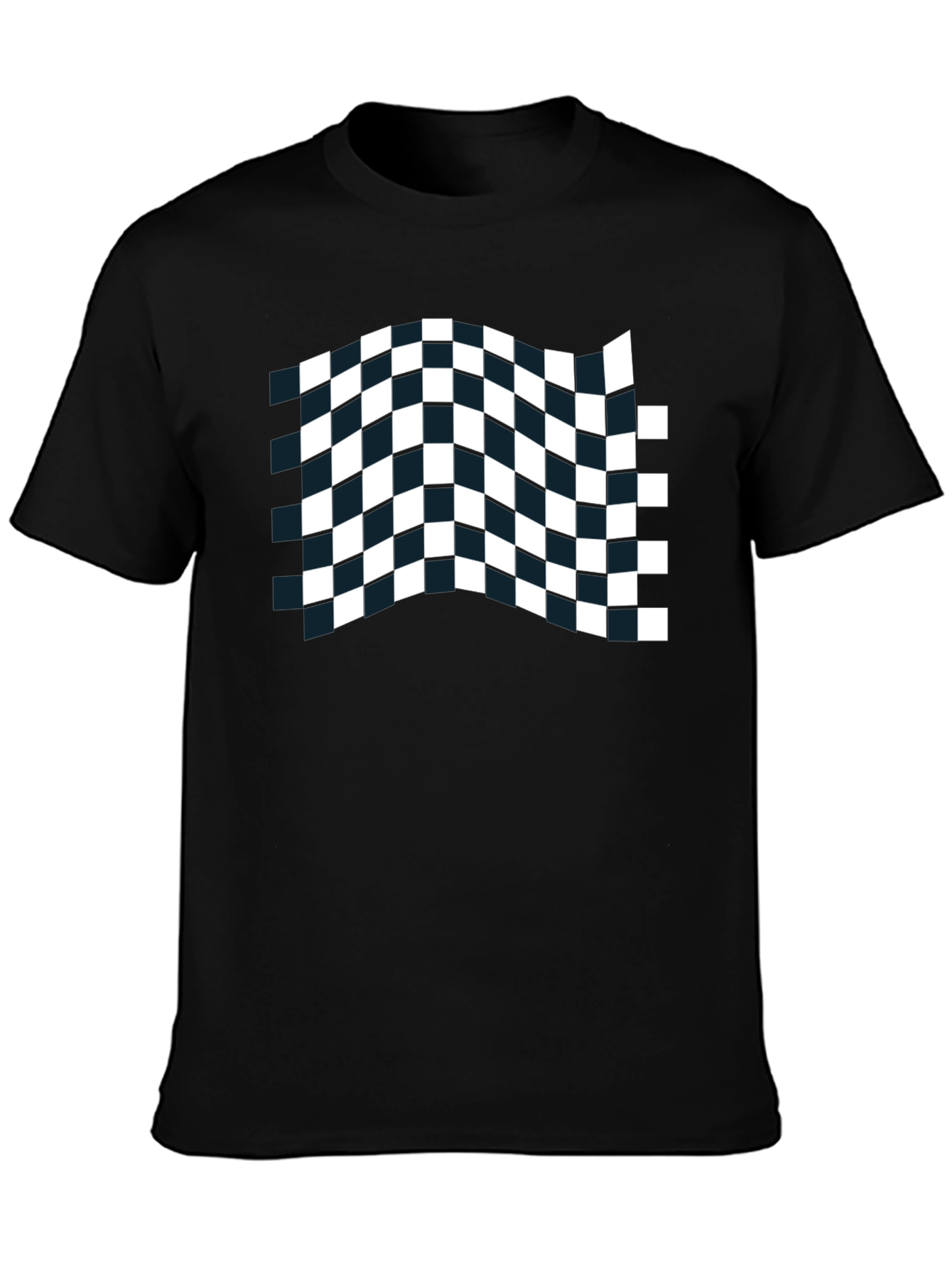 Checkered Flag Black T-Shirt