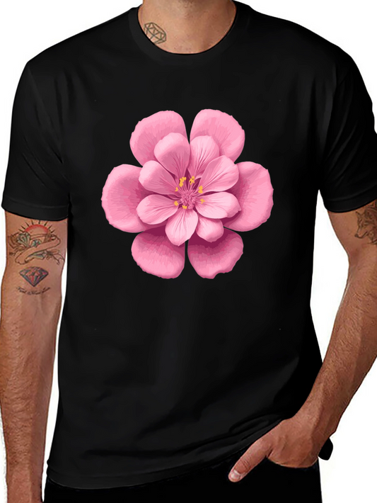 Floral Graphic Tee - Pink Blossom Print