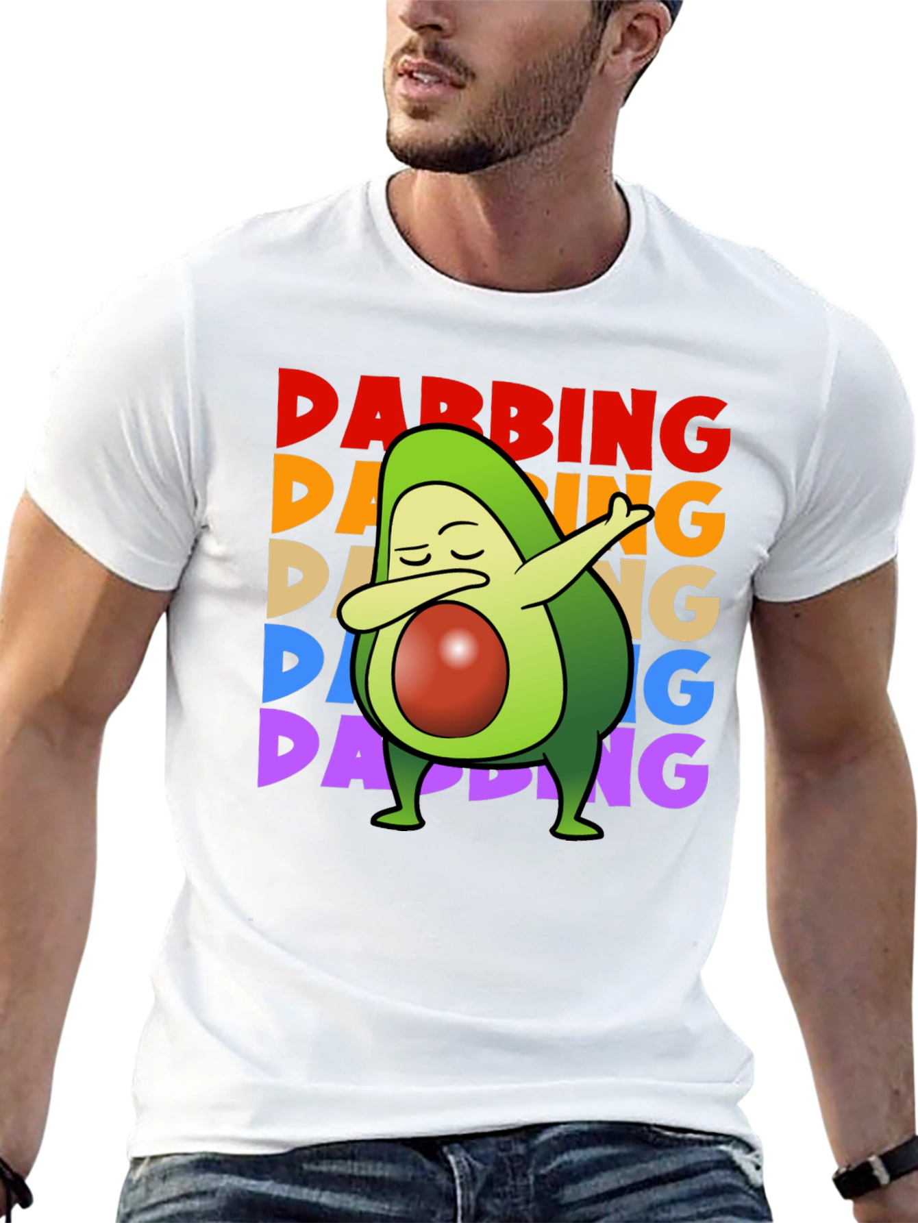 Dabbing Avocado T-Shirt - Funny Fruit Dance Tee