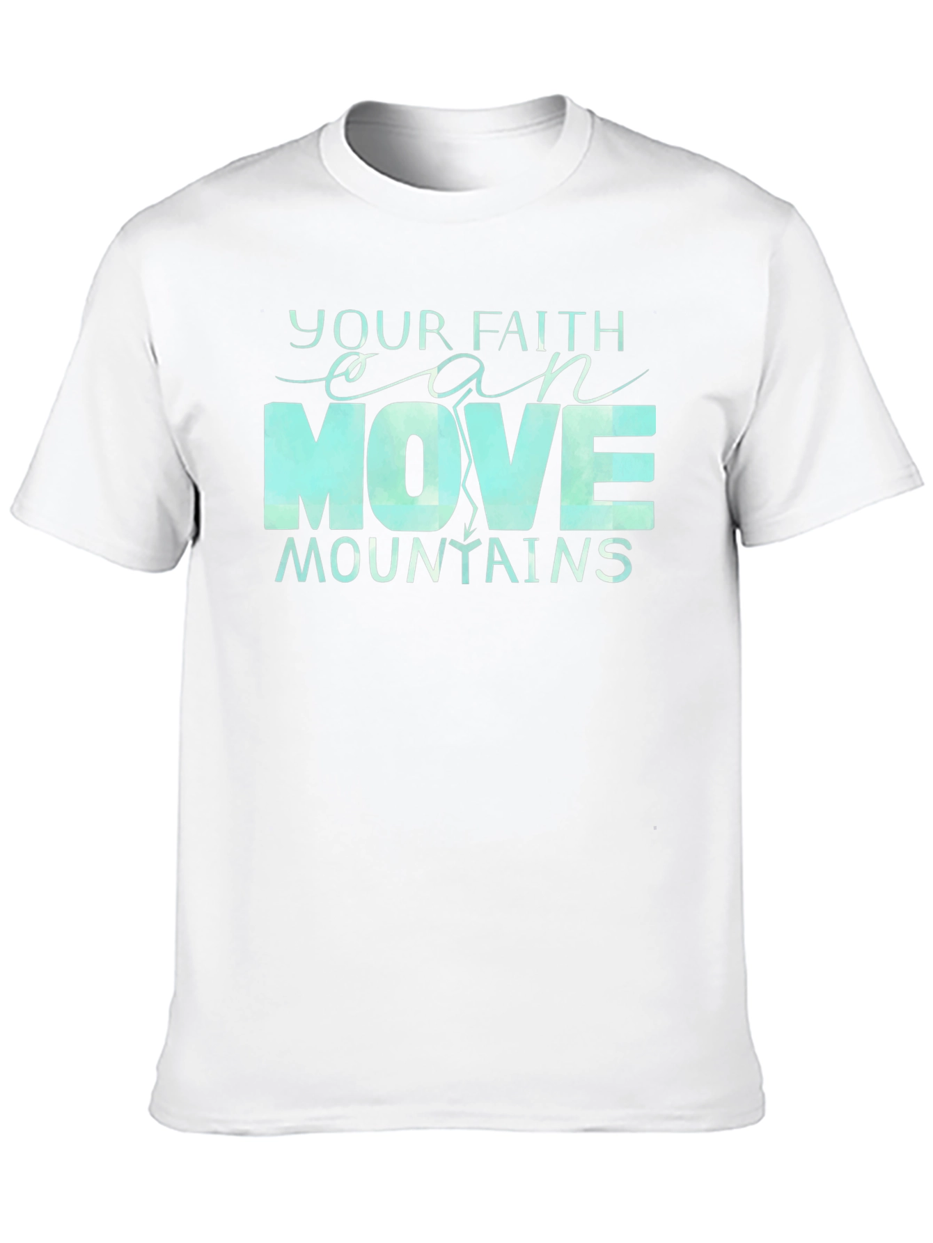 Faith Moves Mountains T-Shirt - Inspirational Design