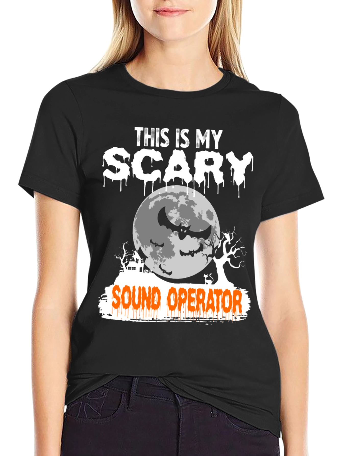 Scary Sound Operator Halloween T-Shirt
