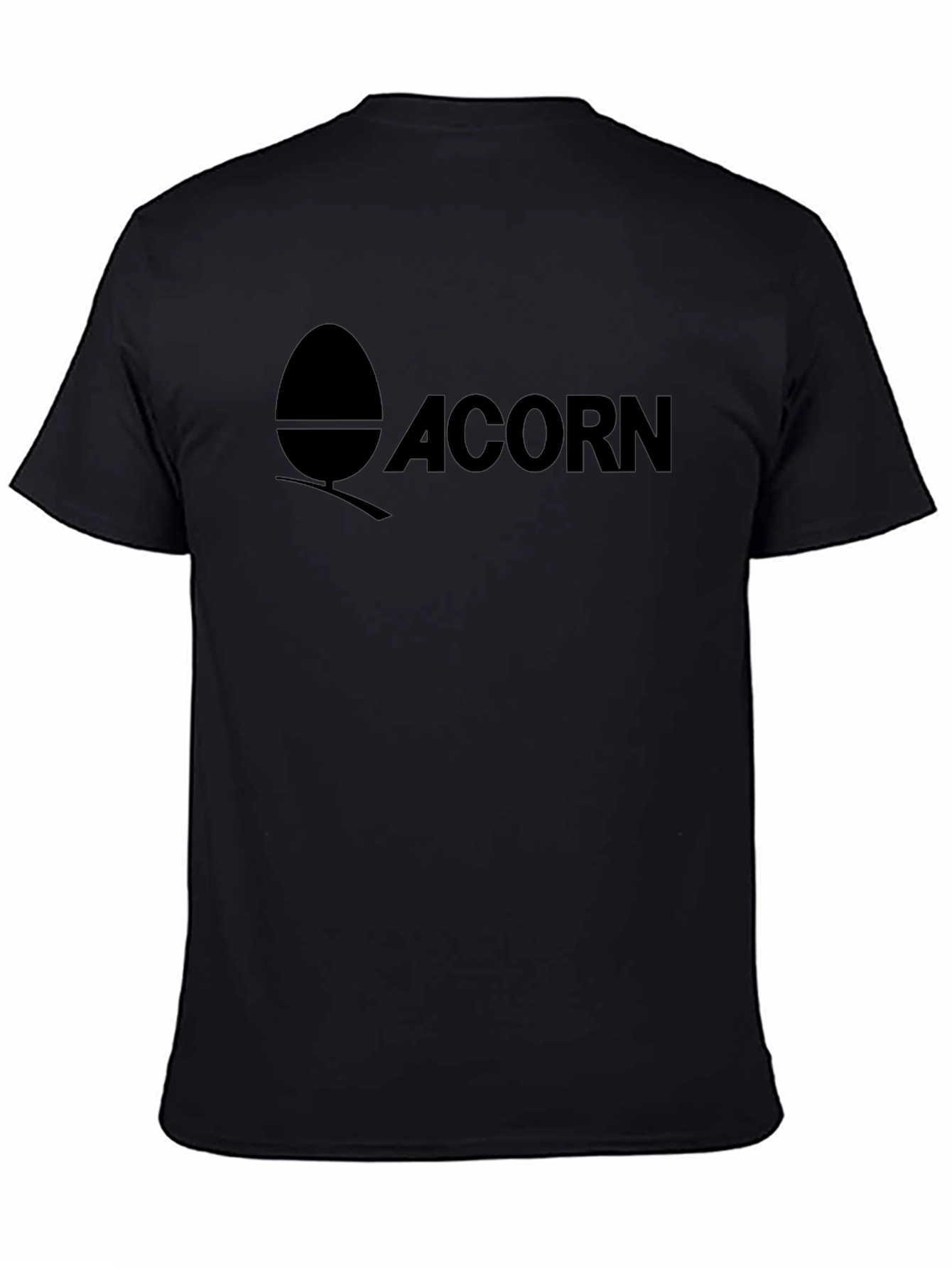 Acorn Logo Graphic Black T-Shirt