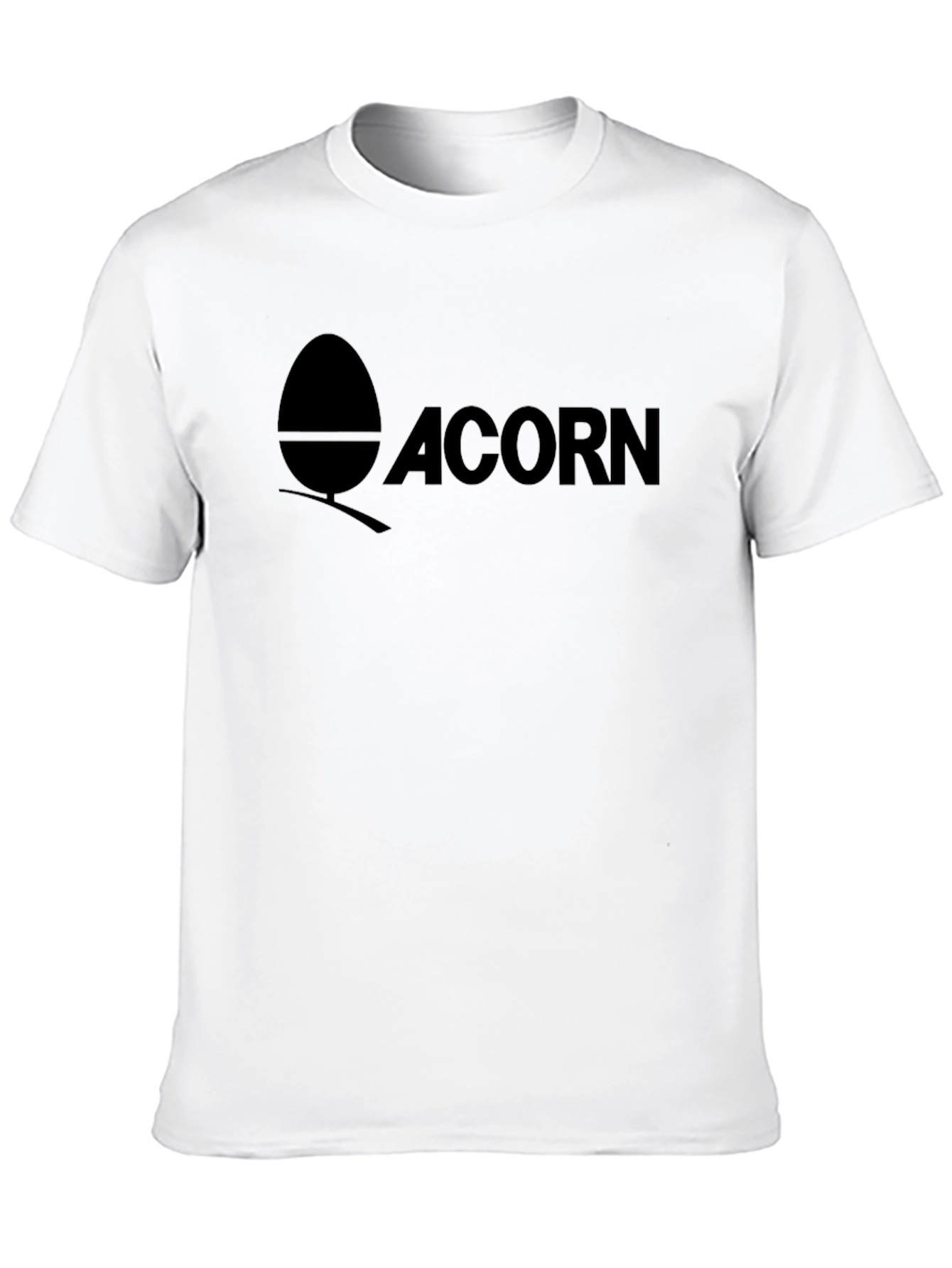 Acorn Logo Graphic Black T-Shirt