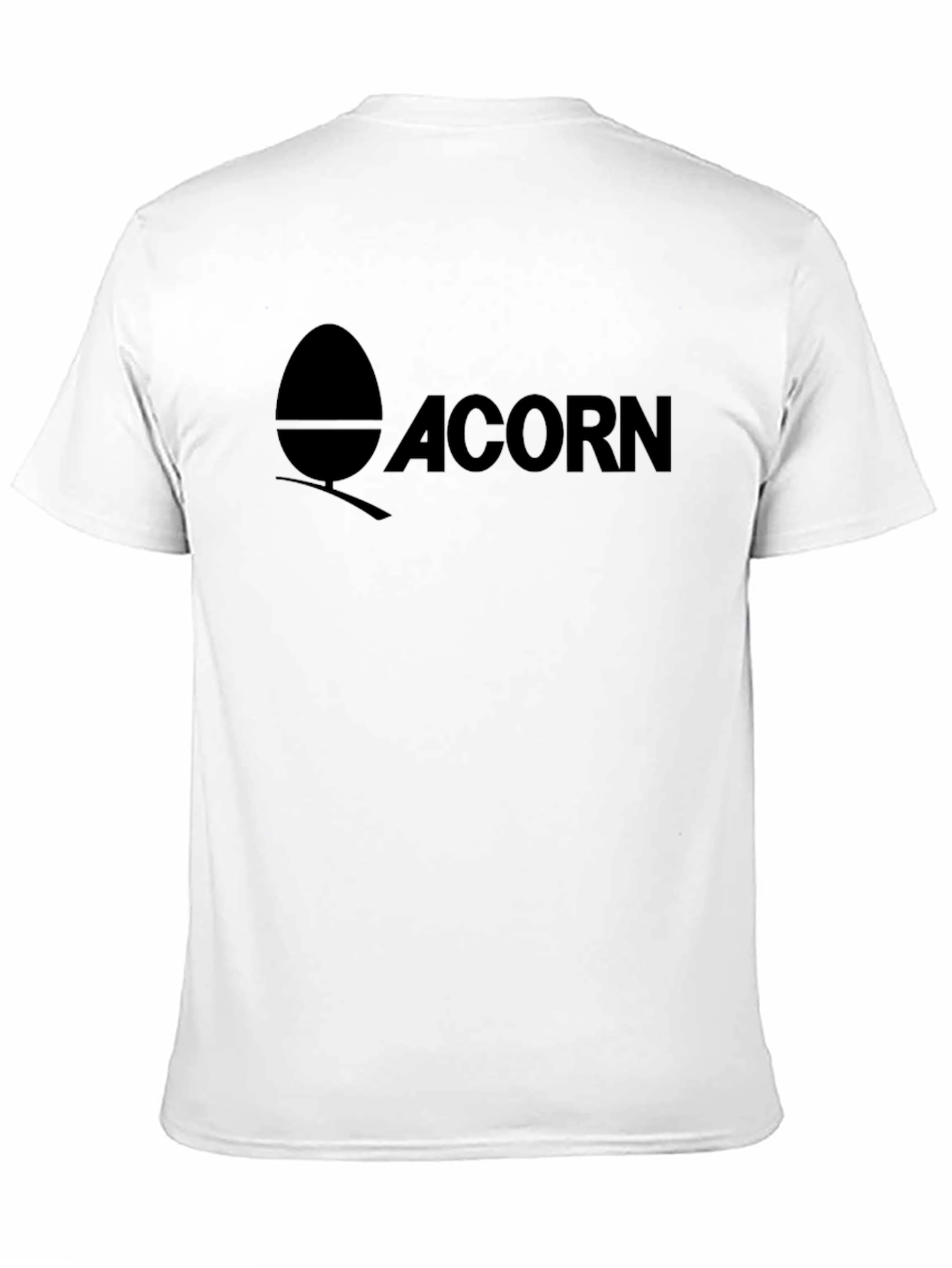 Acorn Logo Graphic Black T-Shirt