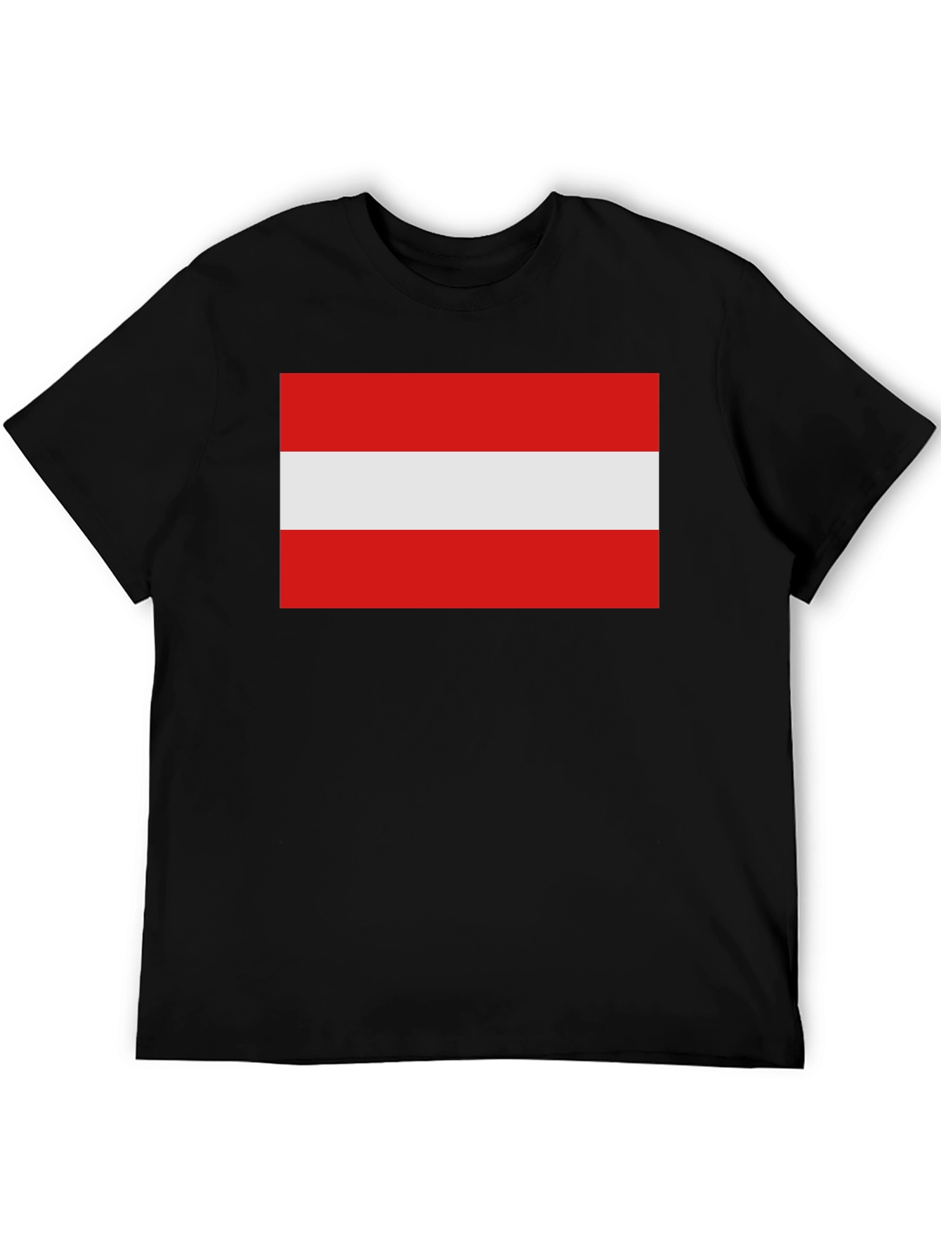 Austria Flag T-Shirt - Black Cotton Tee