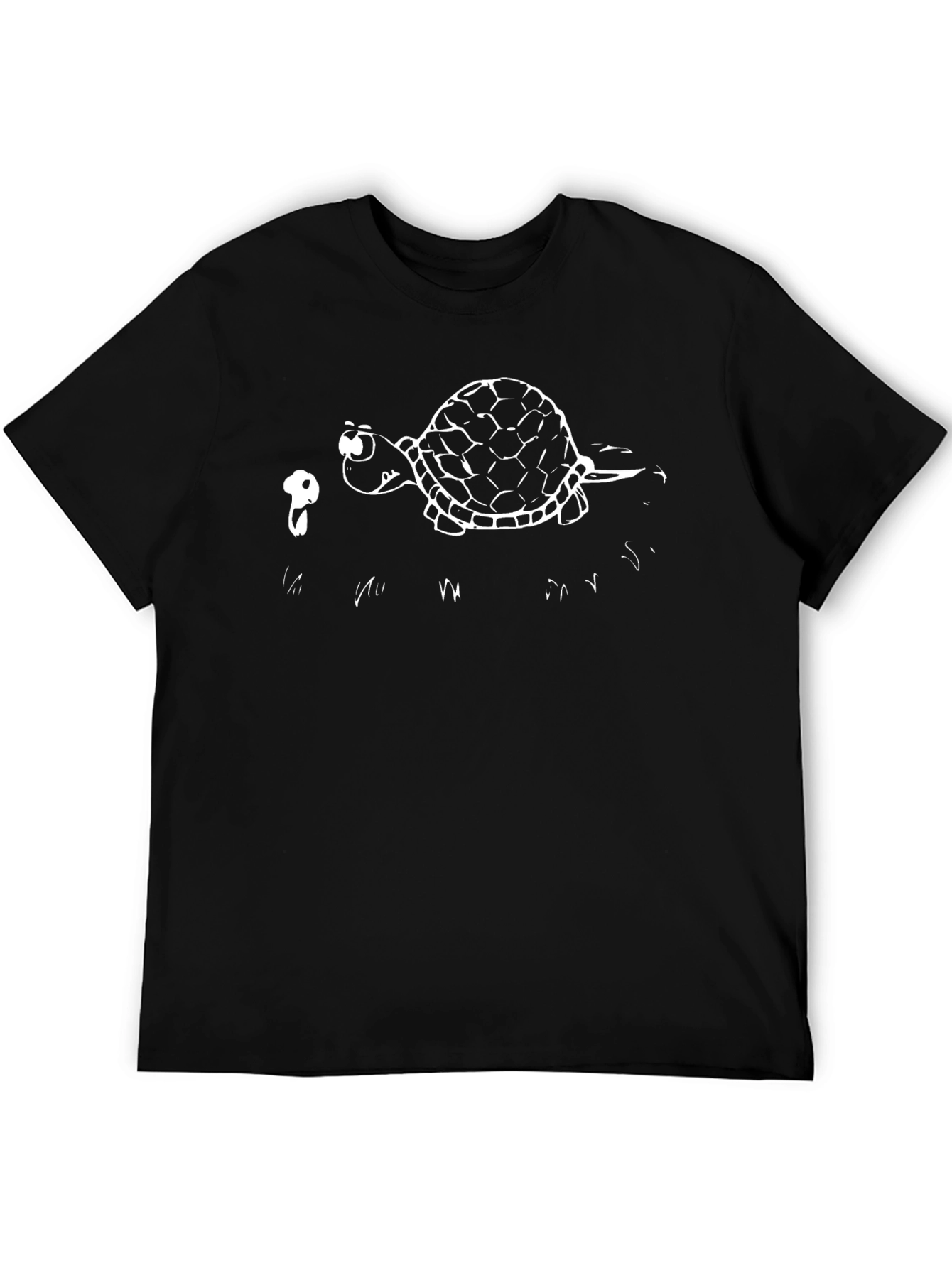 Turtle and Snail Friends Black T-Shirt