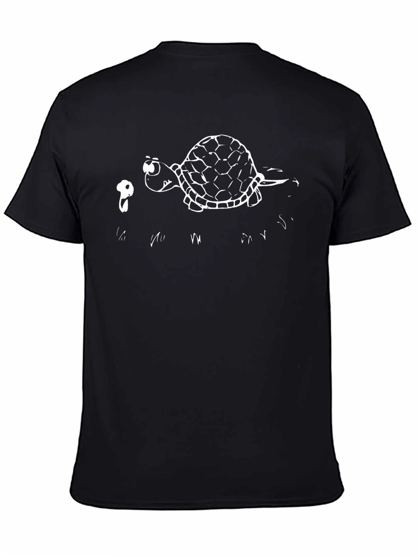 Turtle and Snail Friends Black T-Shirt