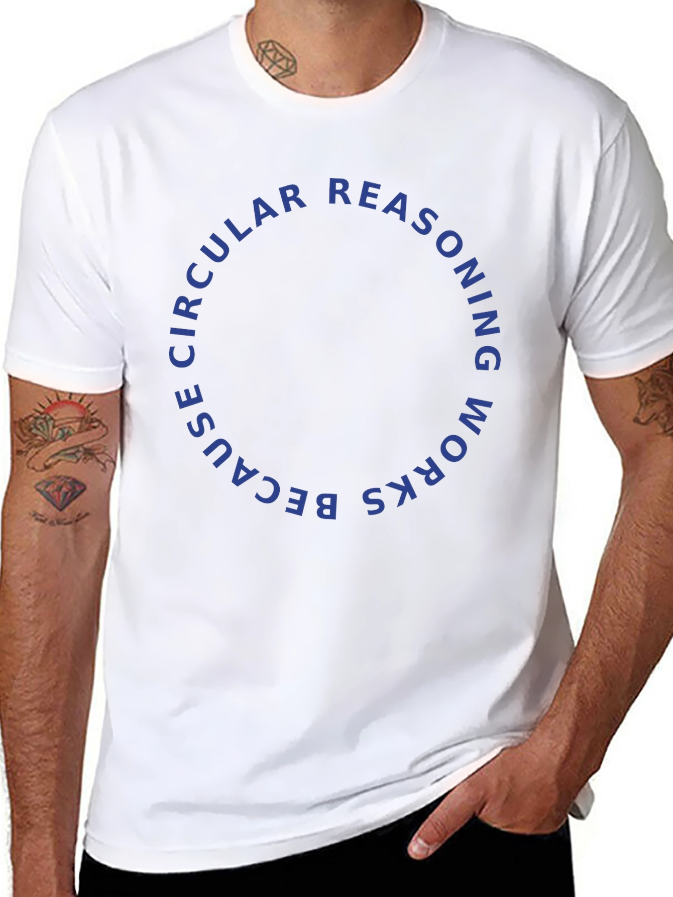 Circular Reasoning T-Shirt - Philosophical Humor Apparel