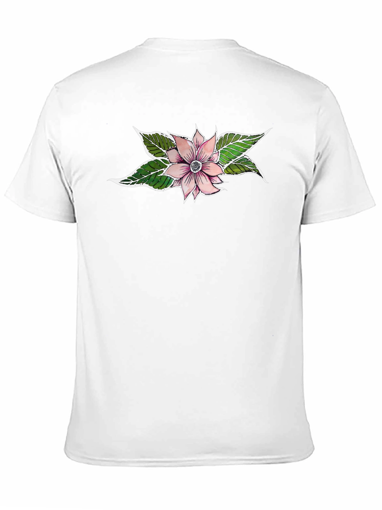 Floral Graphic Tee - Black Unisex T-Shirt