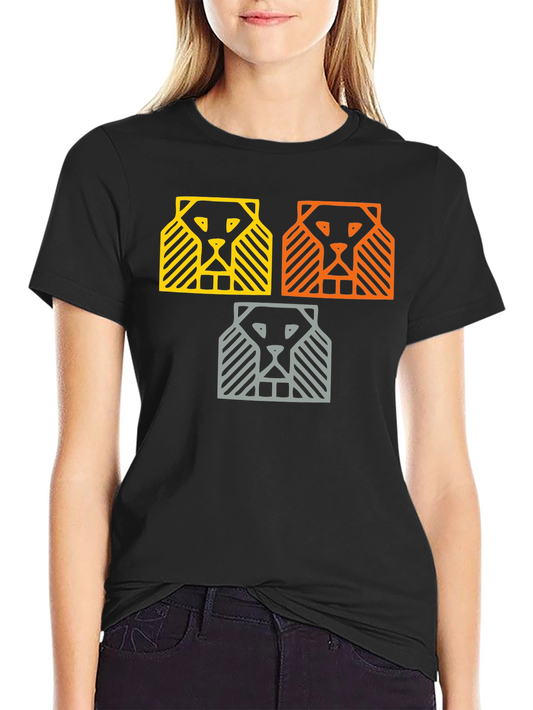 Abstract Lion Graphic Tee
