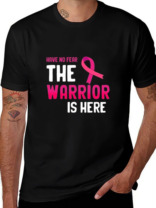 Warrior is Here Breast Cancer Awareness T-Shirt
