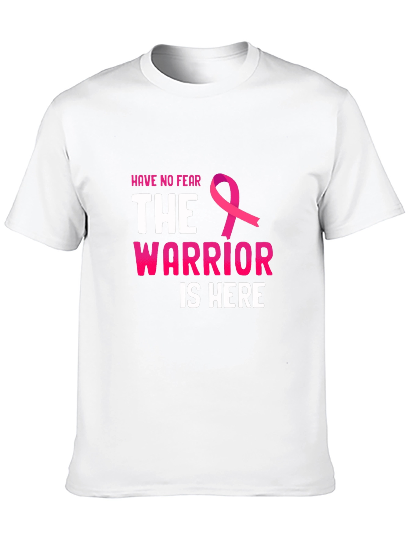 Warrior is Here Breast Cancer Awareness T-Shirt