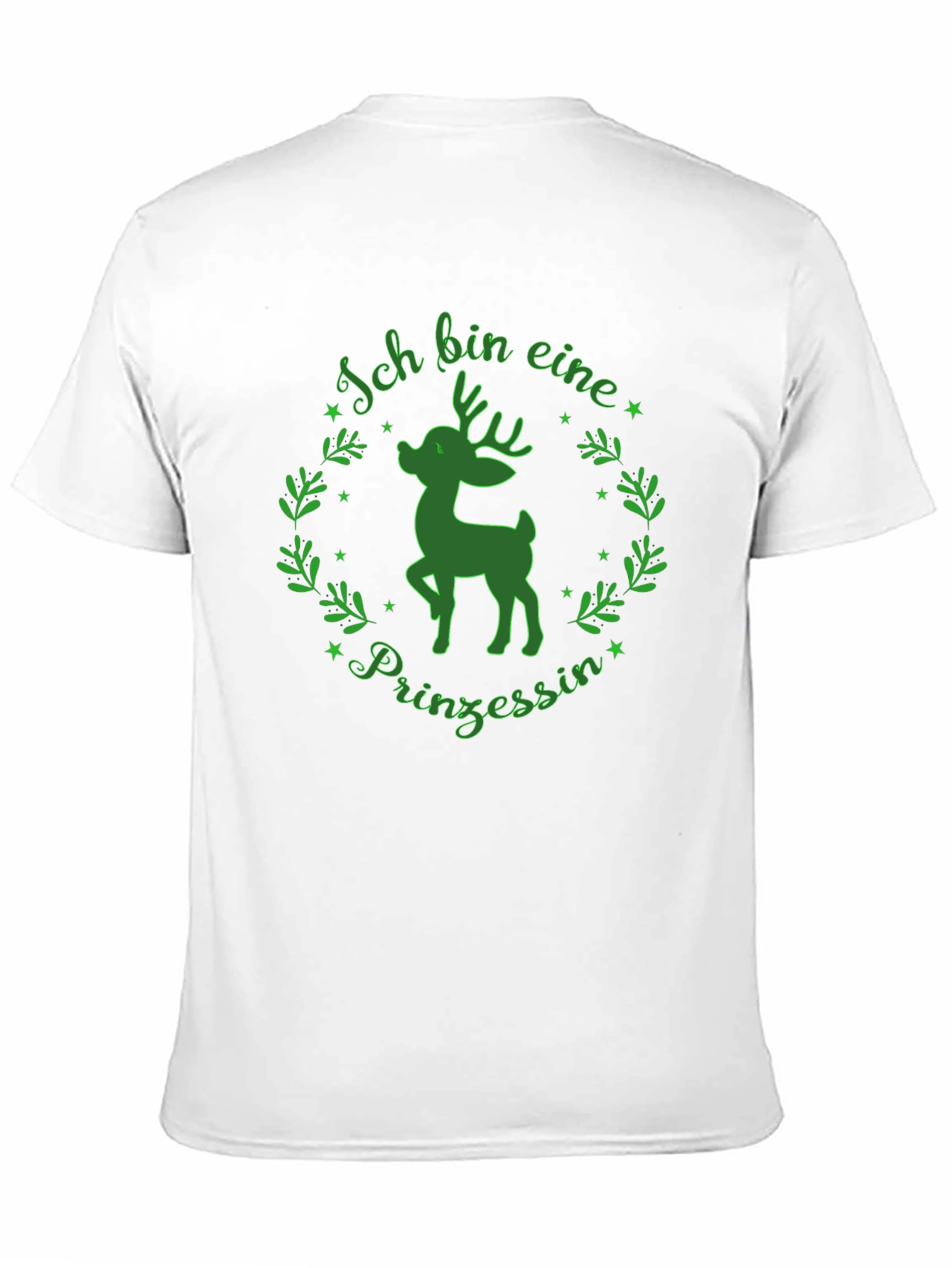 Ich Bin Eine Prinzessin Deer T-Shirt - Green Design