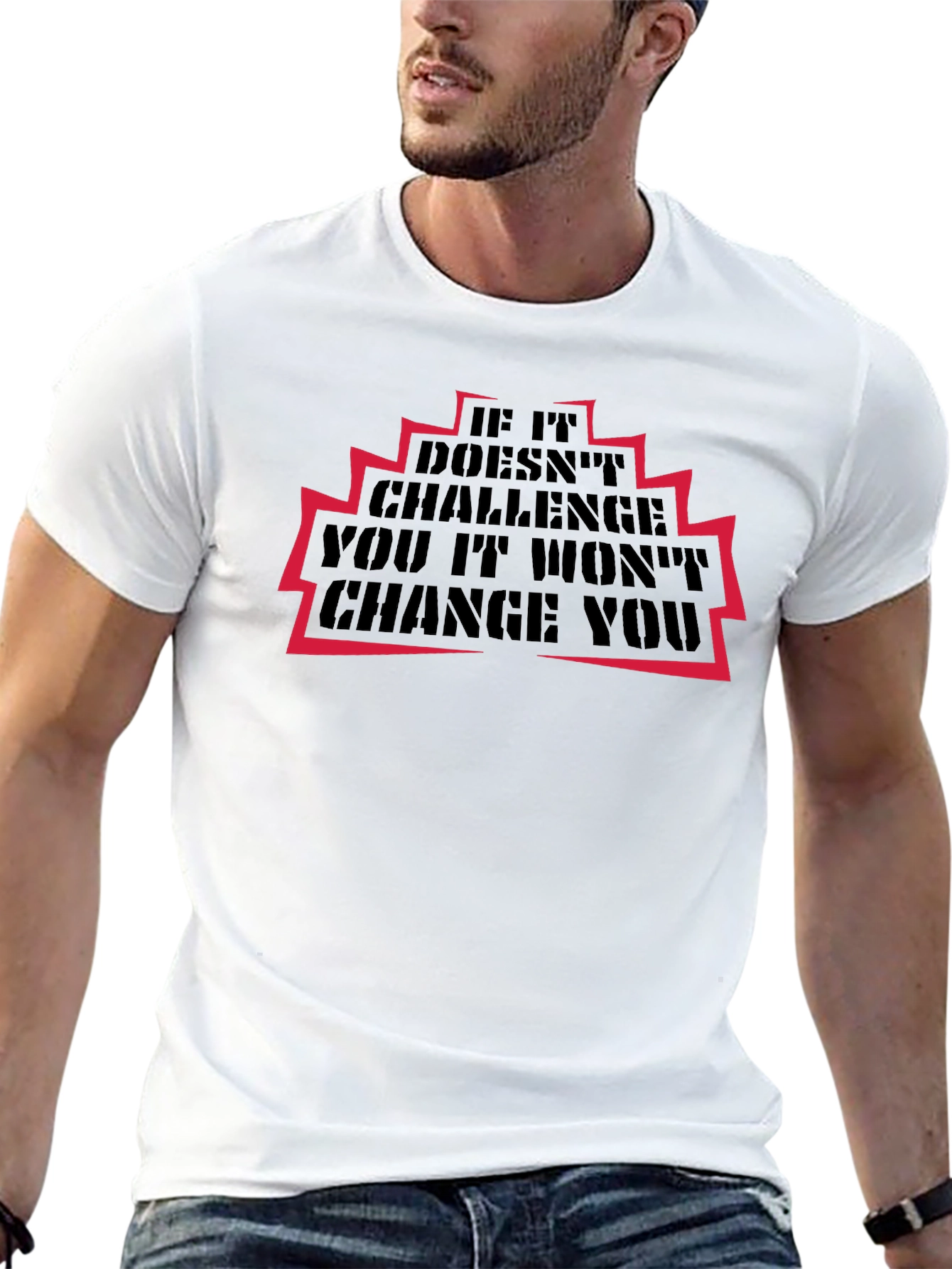 Motivational Graphic T-Shirt - Challenge & Change