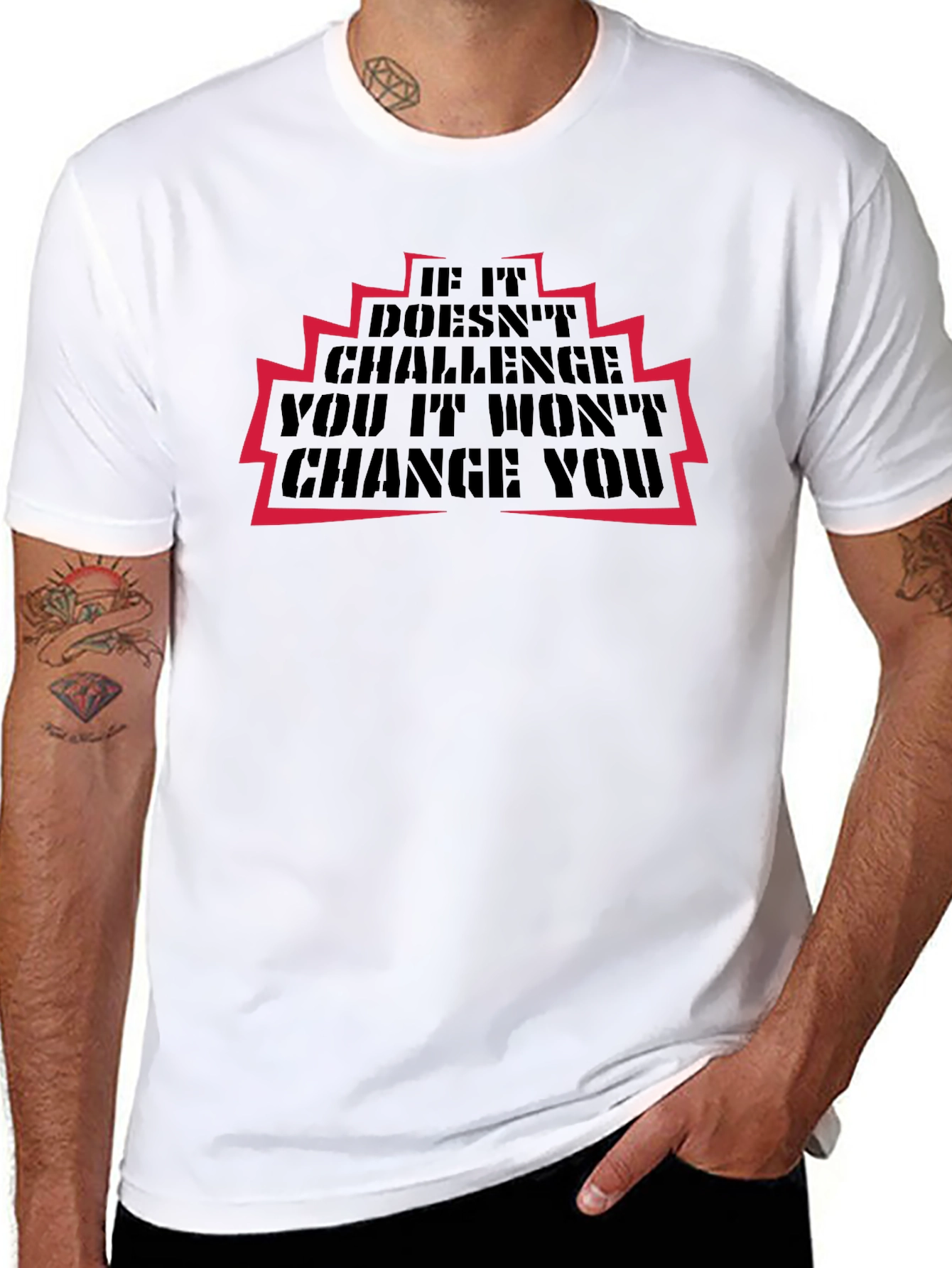 Motivational Graphic T-Shirt - Challenge & Change