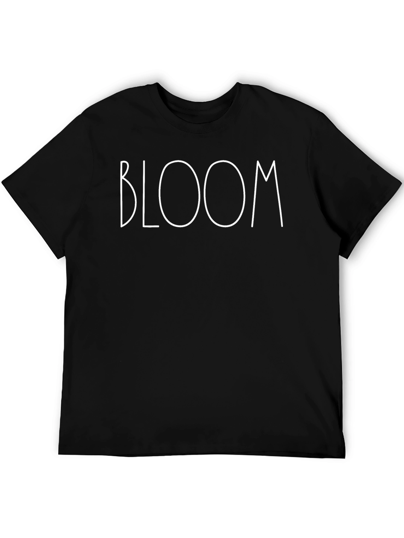 Bloom Graphic Print Black T-Shirt