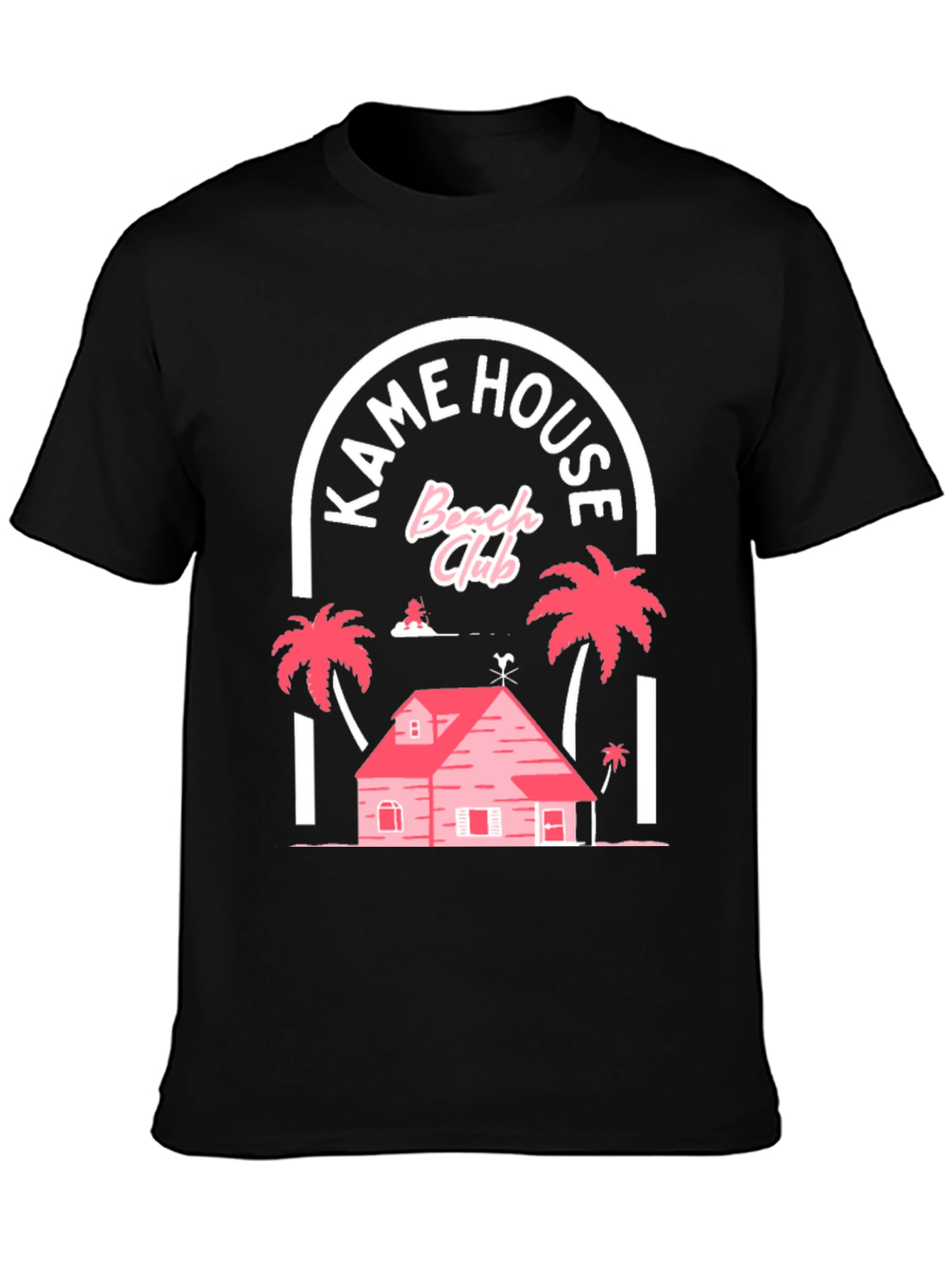 Kame House Beach Club Black T-Shirt