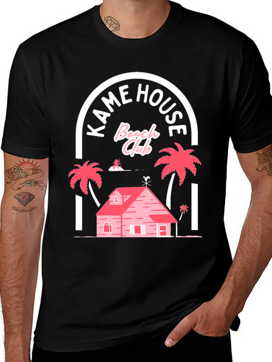 Kame House Beach Club Black T-Shirt