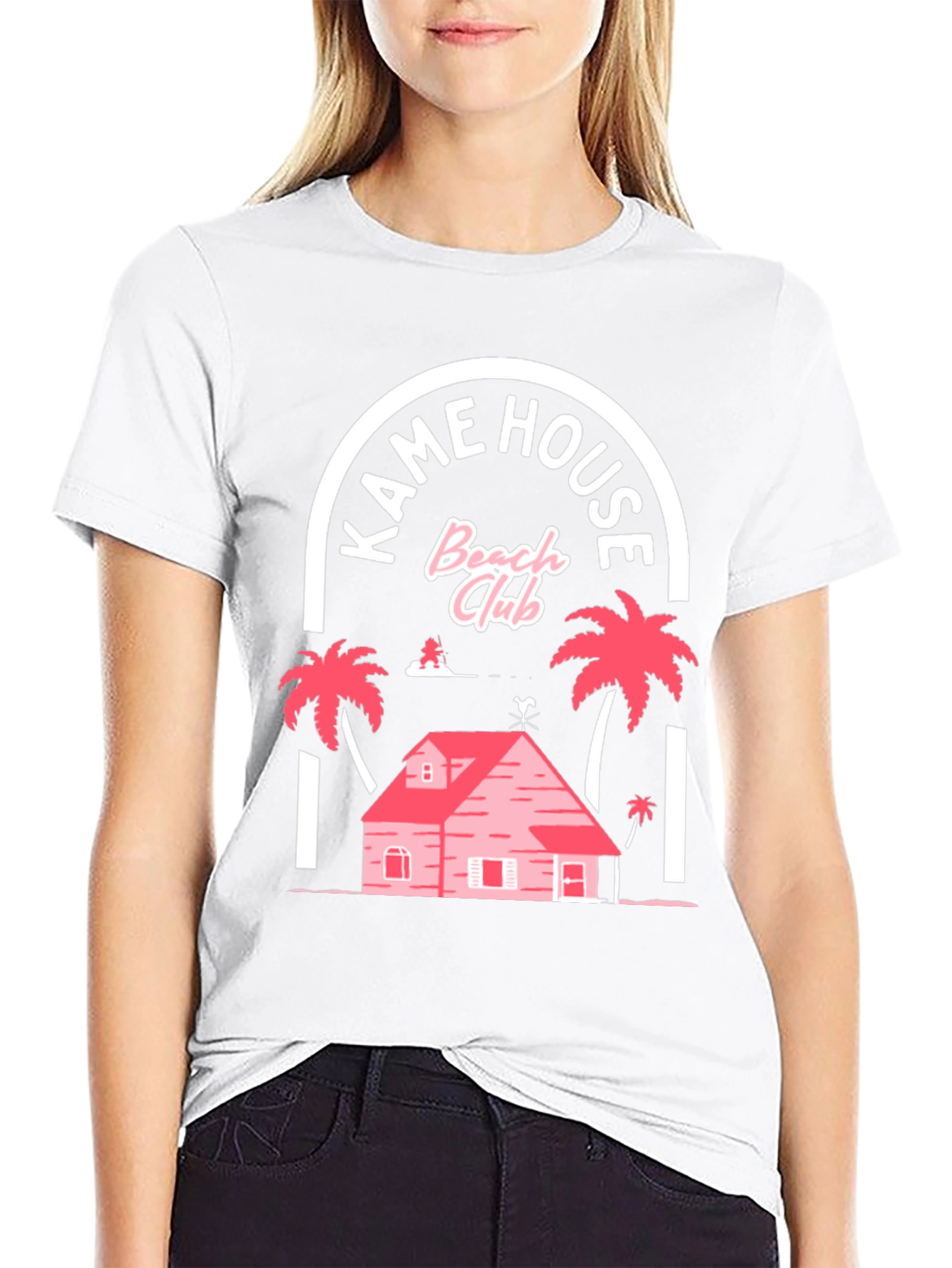 Kame House Beach Club Black T-Shirt