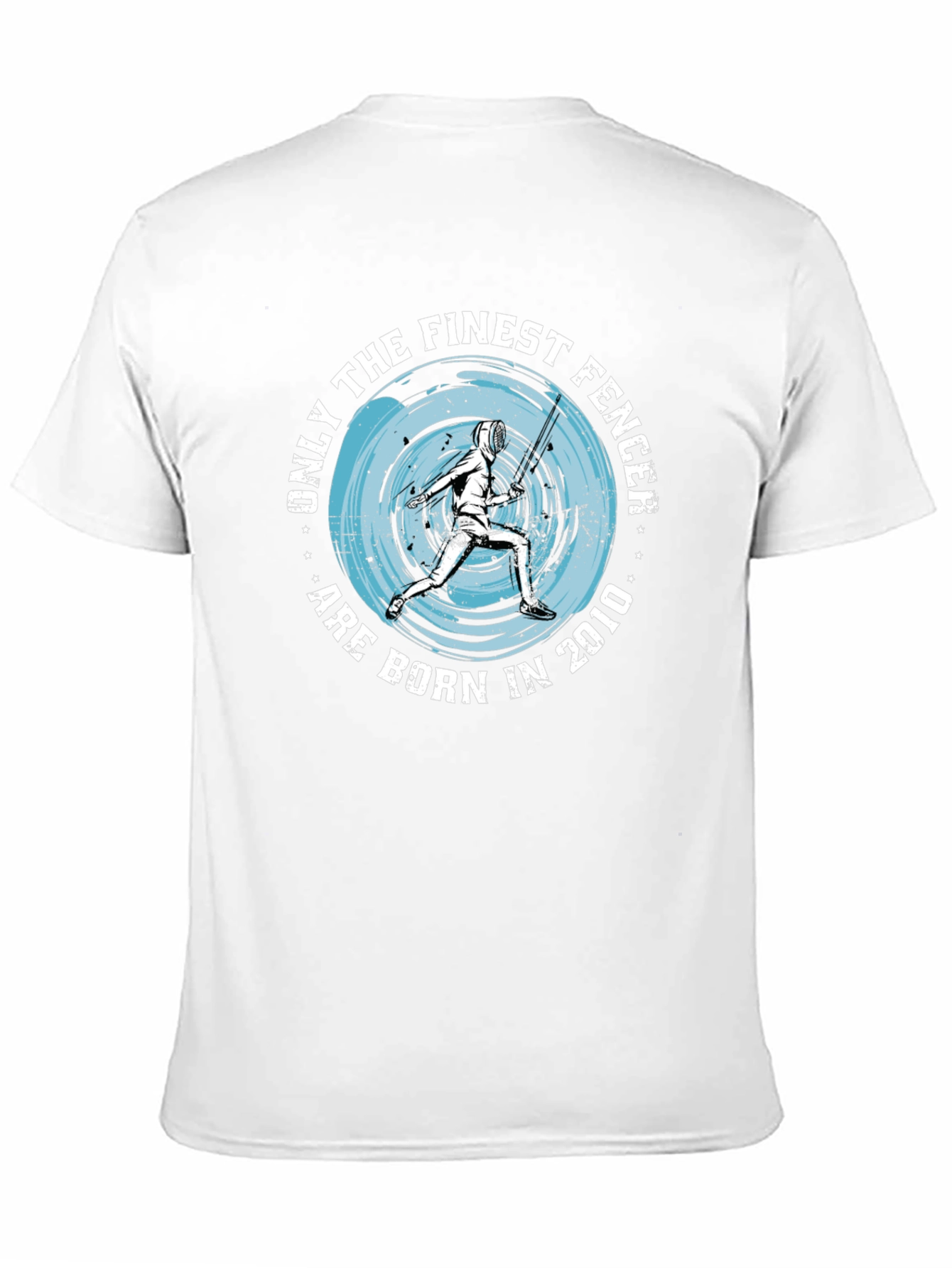 Finest Fencer Born in 2010 Black T-Shirt
