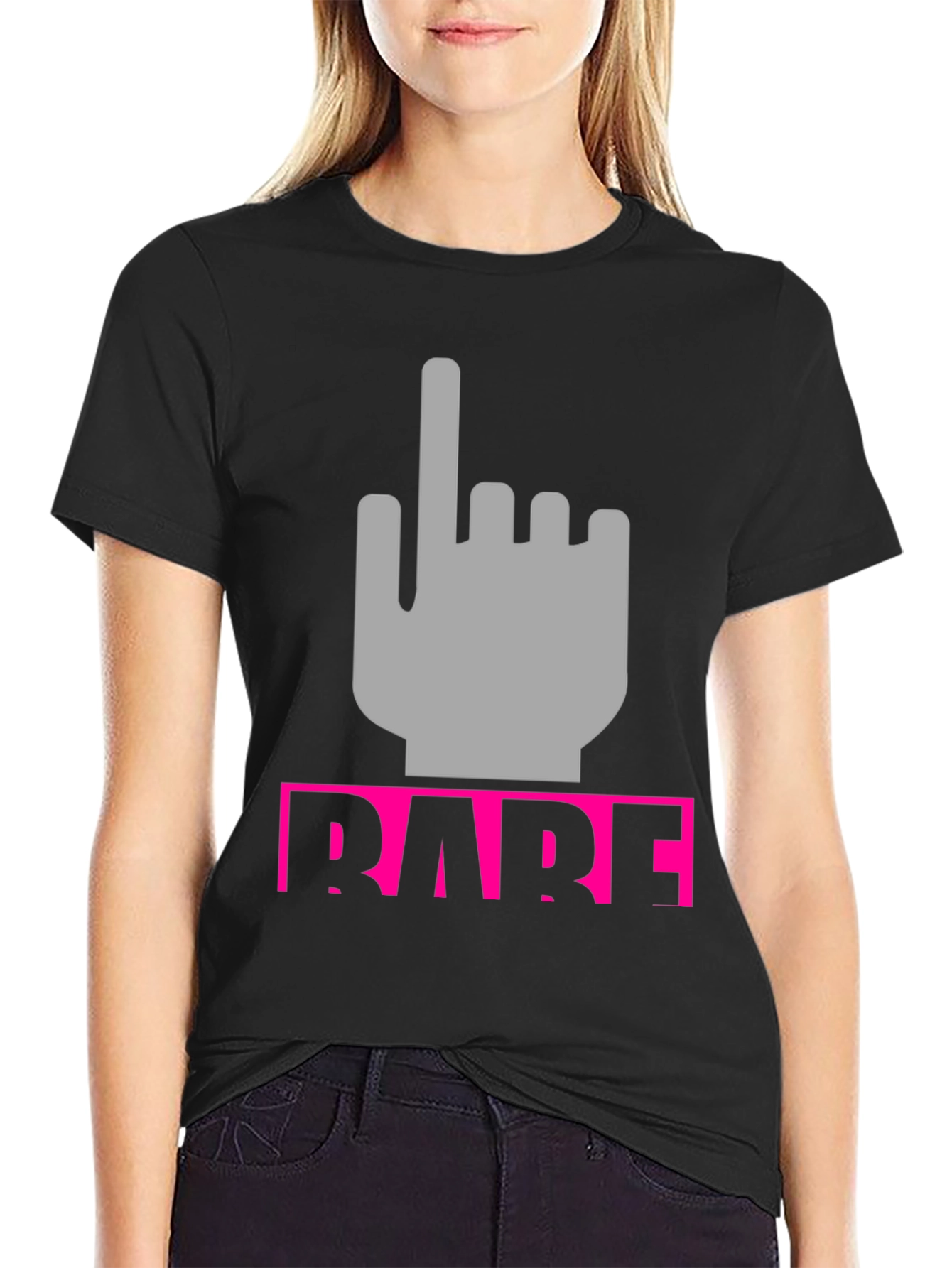 Babe Black Graphic Tee
