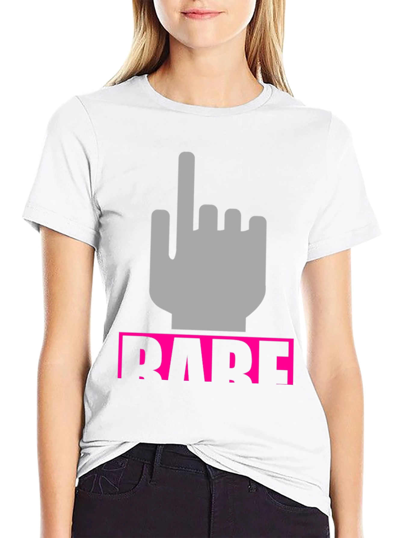 Babe Black Graphic Tee