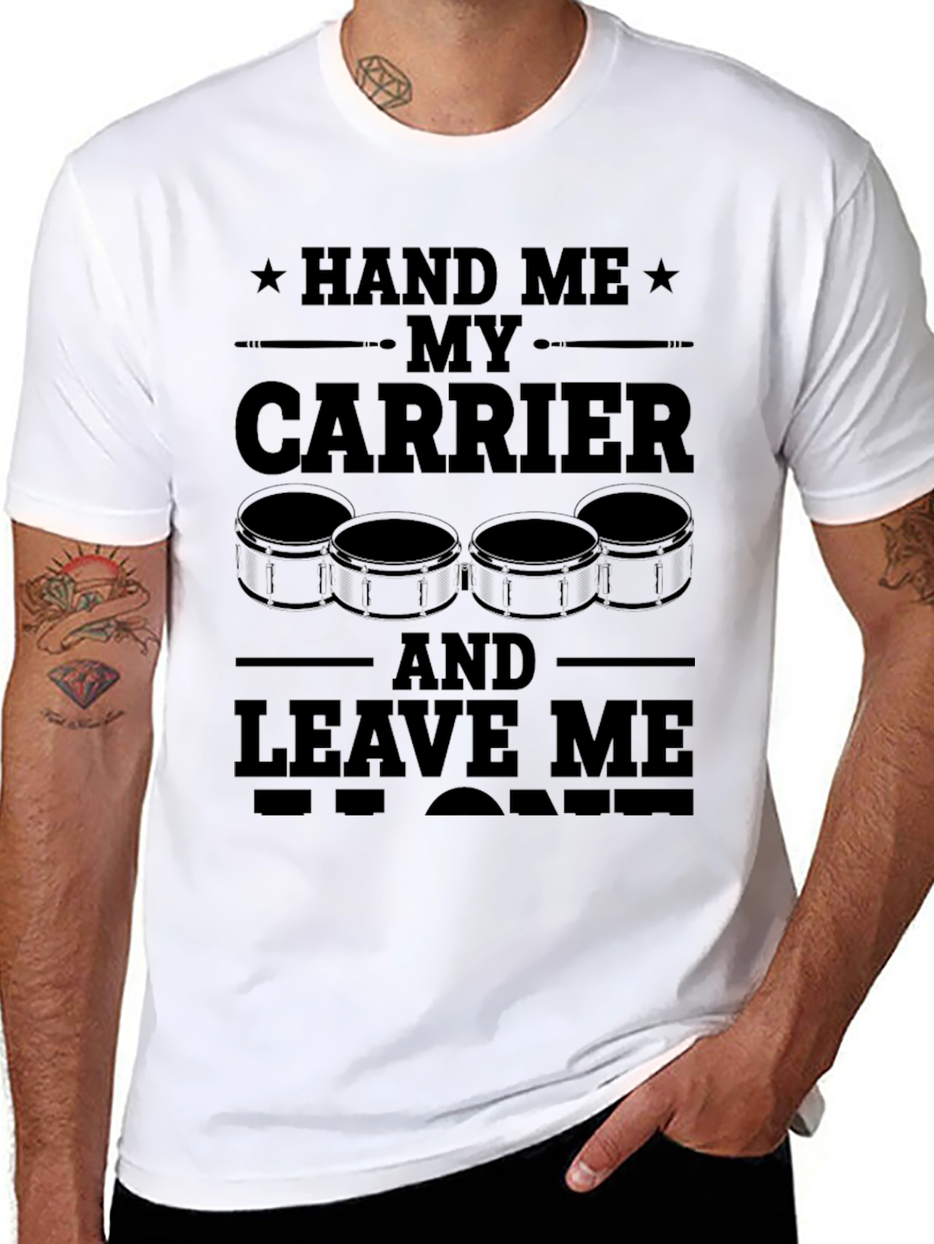 Hand Me My Carrier Drummer T-Shirt