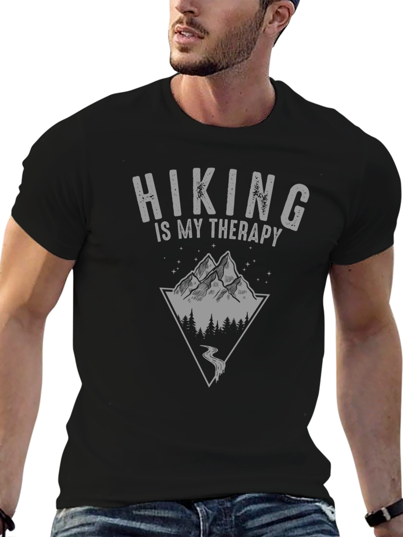 Hiking is My Therapy Graphic Tee