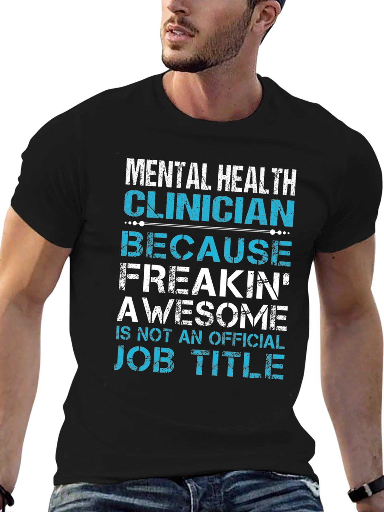 Mental Health Clinician Awesome Job Title T-Shirt