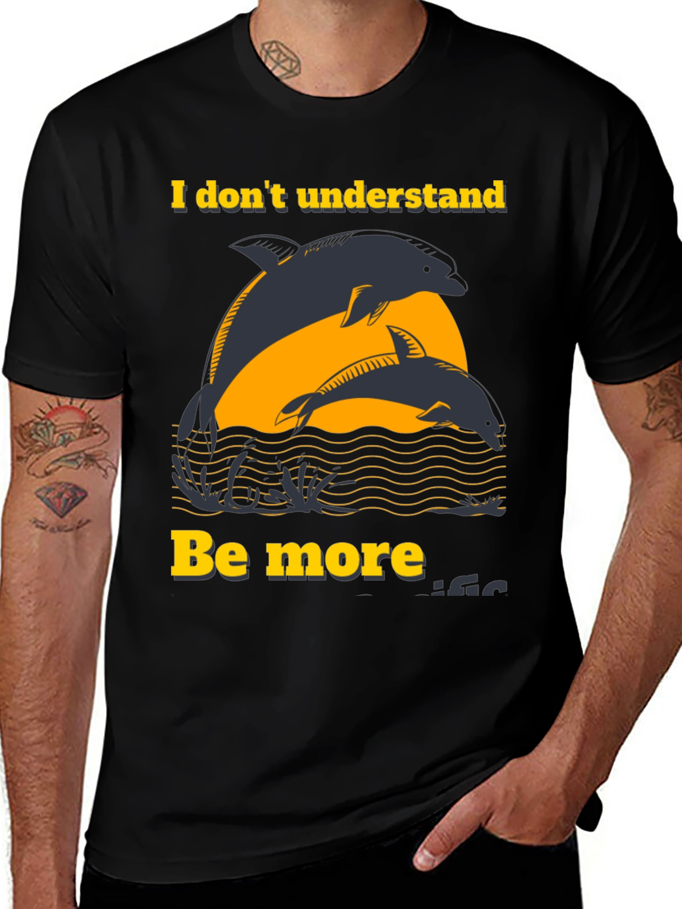 Dolphin Graphic T-Shirt - Be More Dolphin