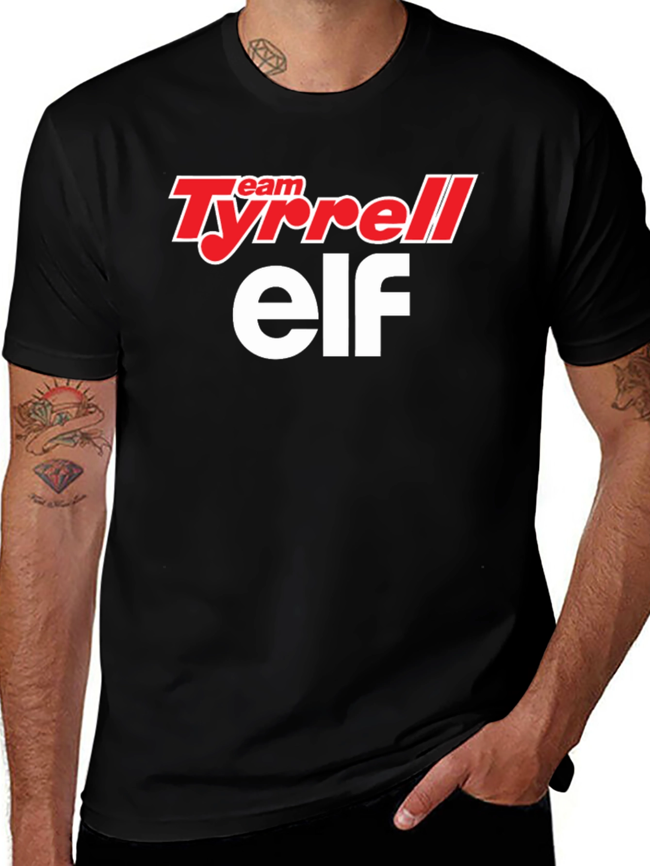 Team Tyrrell Elf T-Shirt - Black Graphic Tee