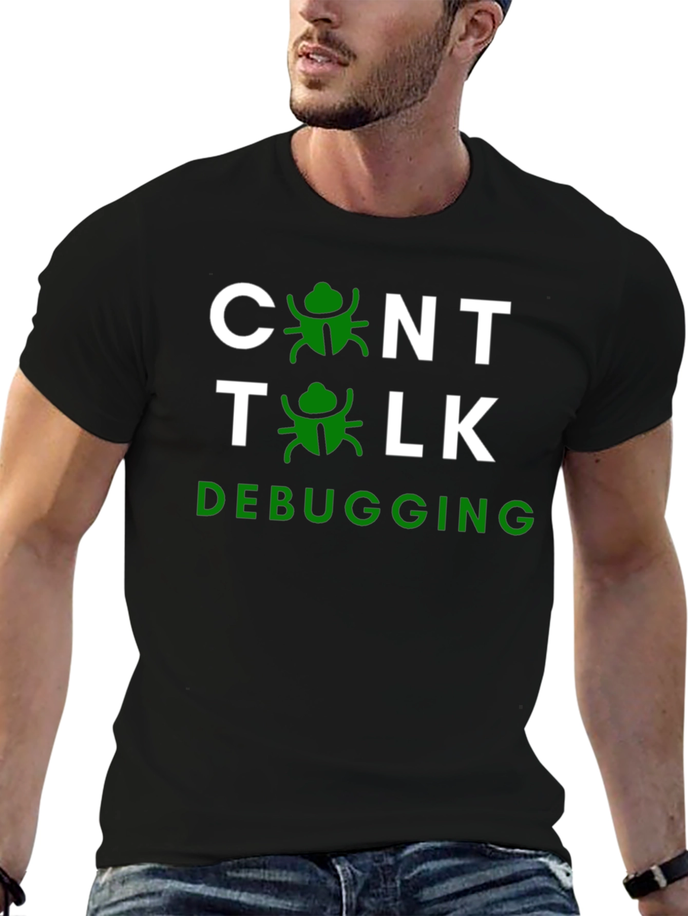 Debugging T-Shirt - Control Talk Programmer Humor