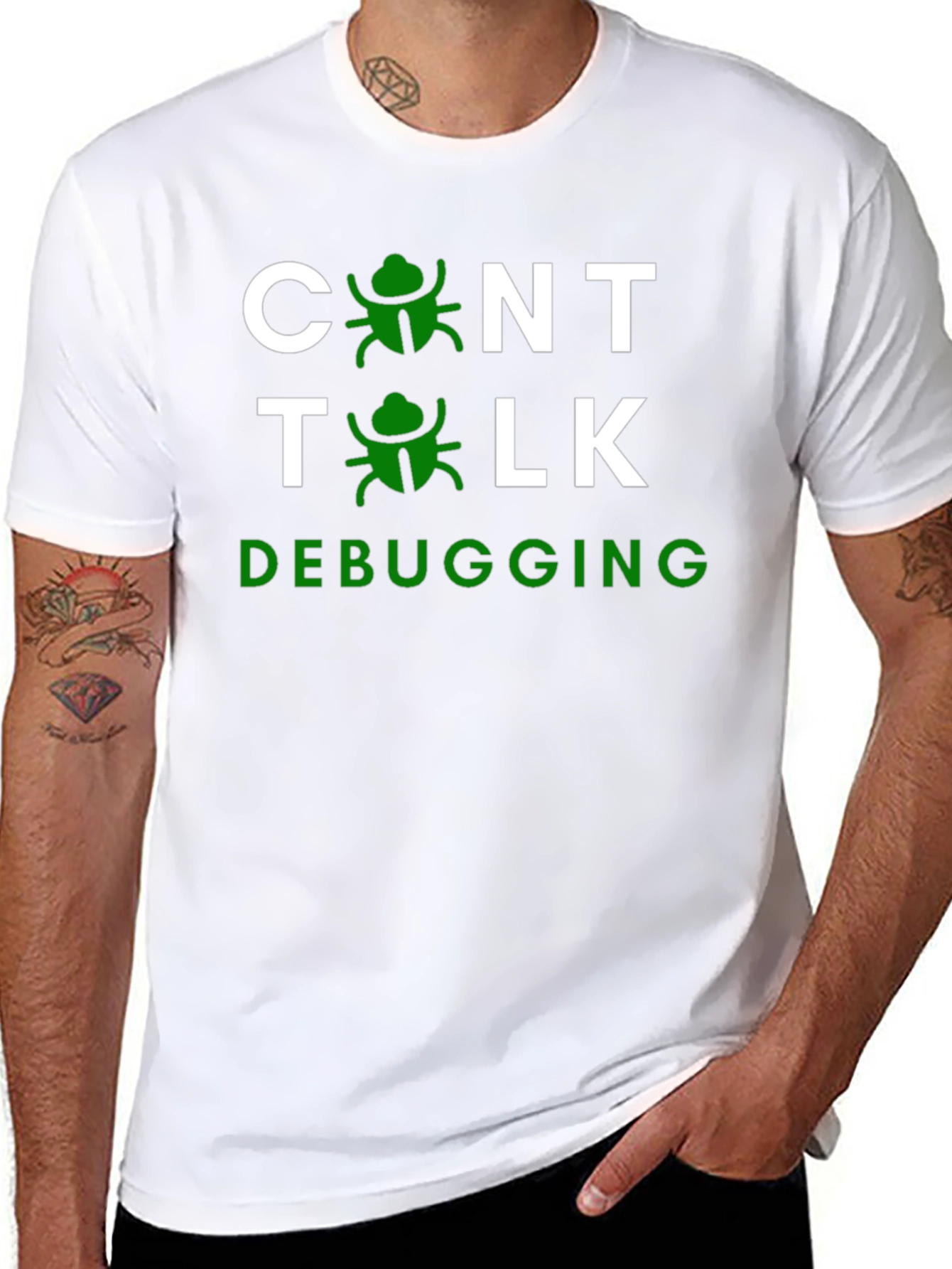 Debugging T-Shirt - Control Talk Programmer Humor