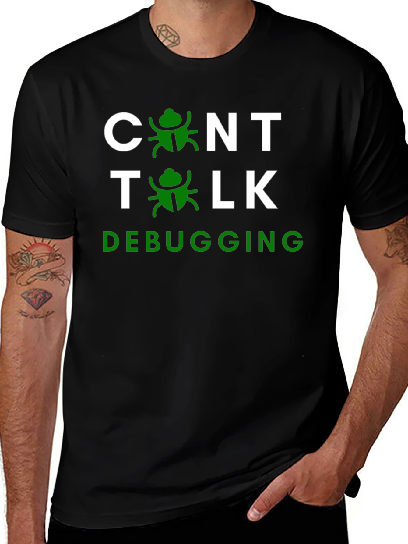 Debugging T-Shirt - Control Talk Programmer Humor