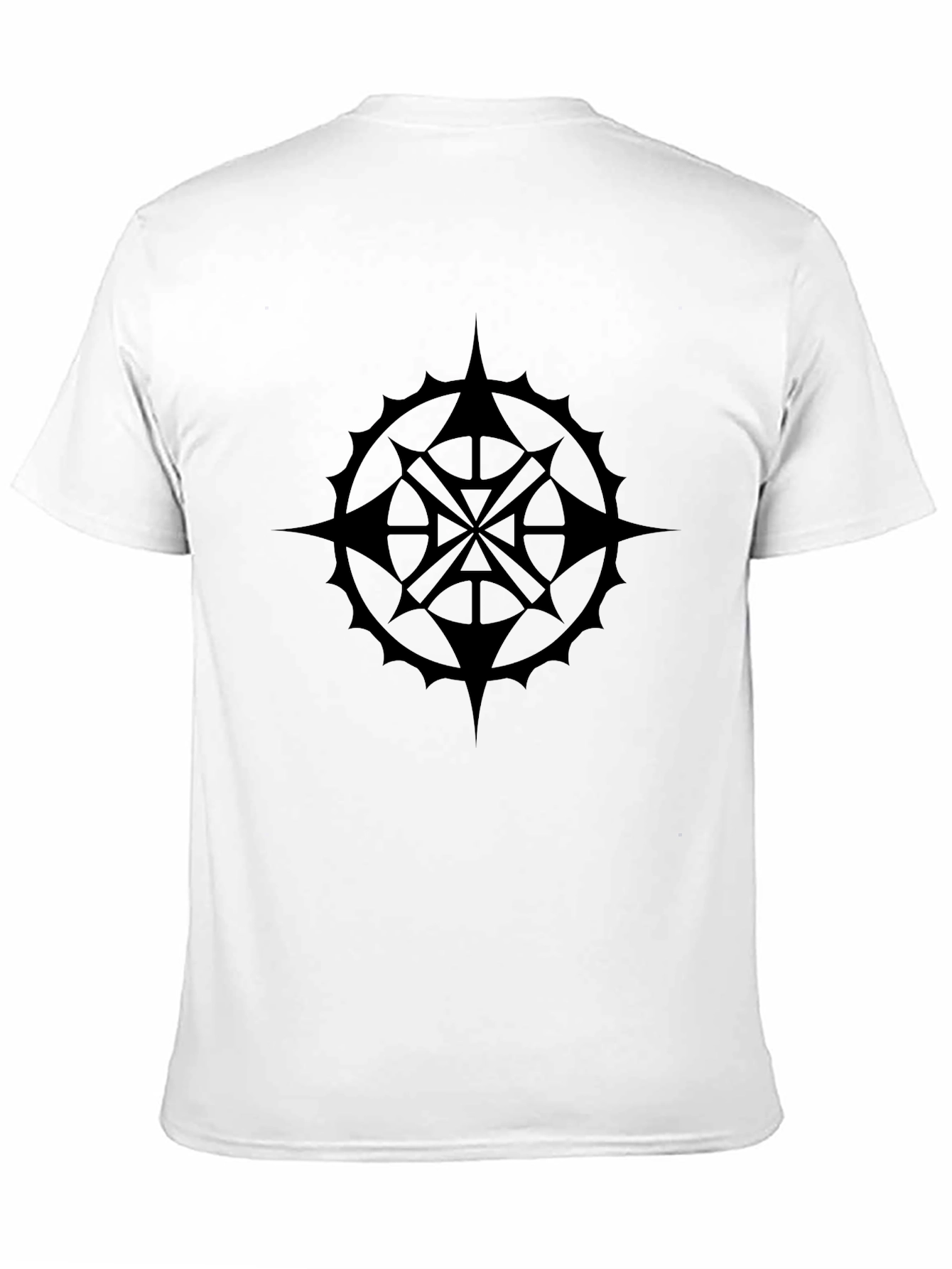 Black Star Compass Graphic Tee - Classic Style