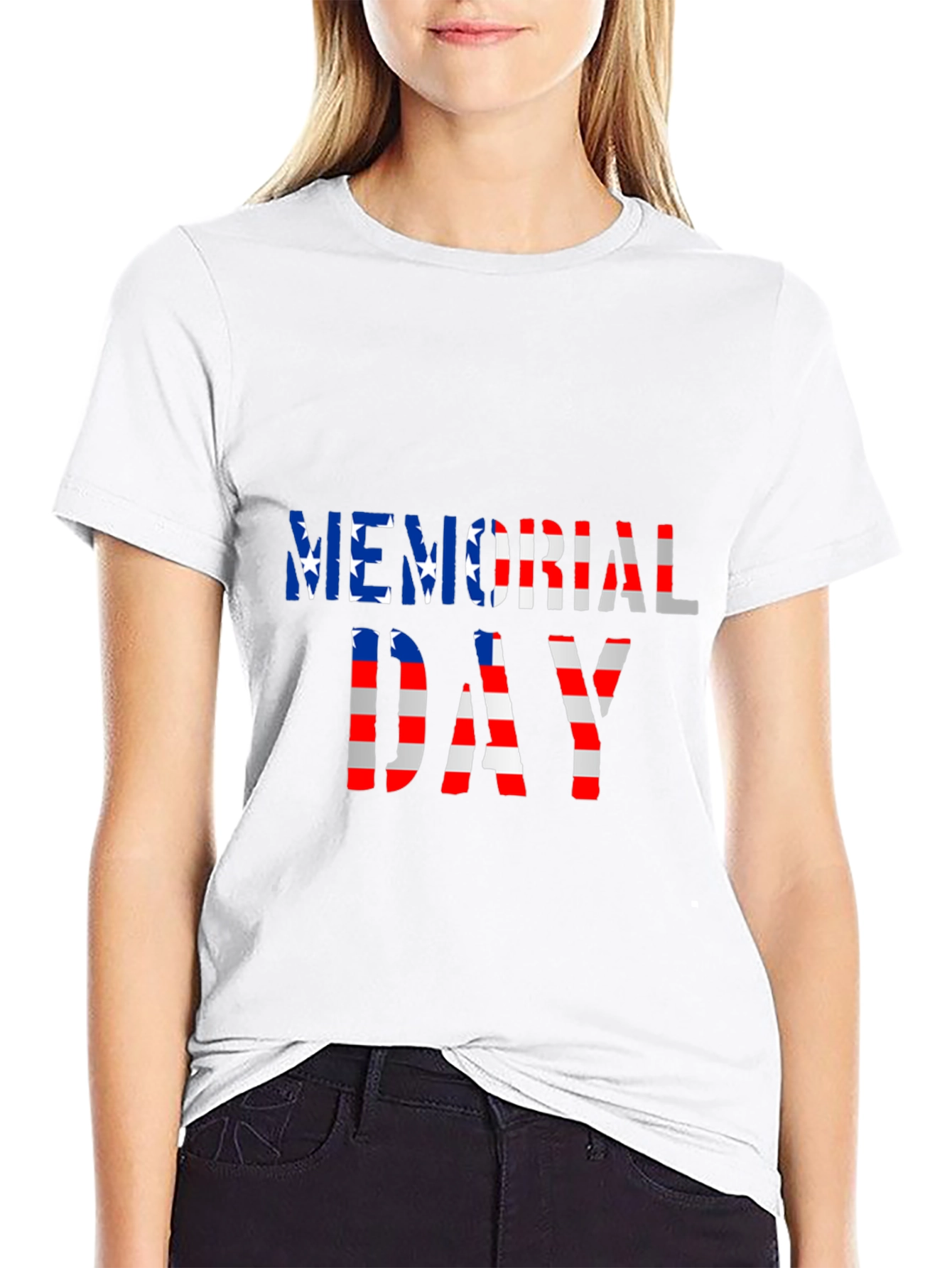 Memorial Day Graphic T-Shirt - Patriotic Design