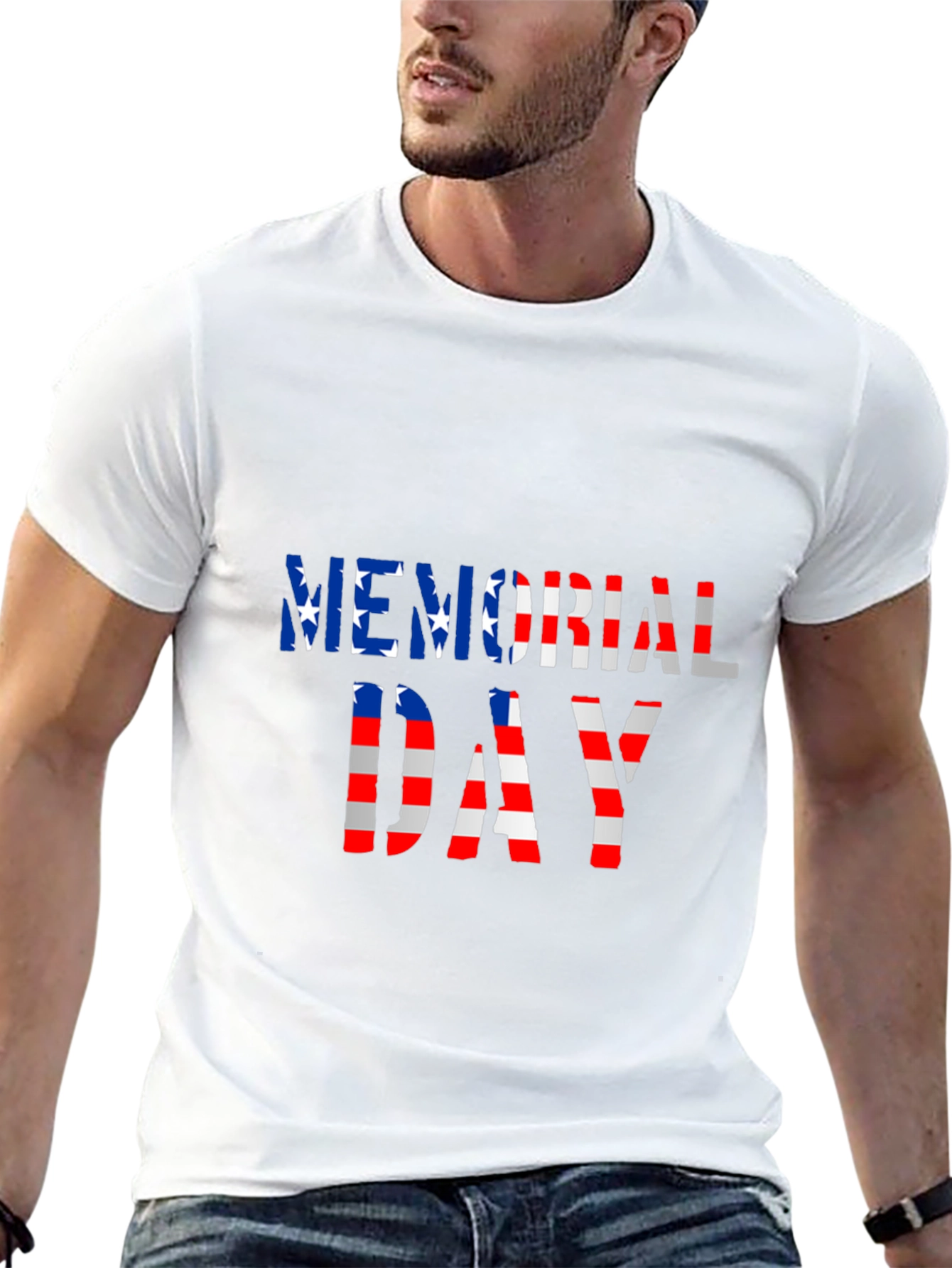 Memorial Day Graphic T-Shirt - Patriotic Design
