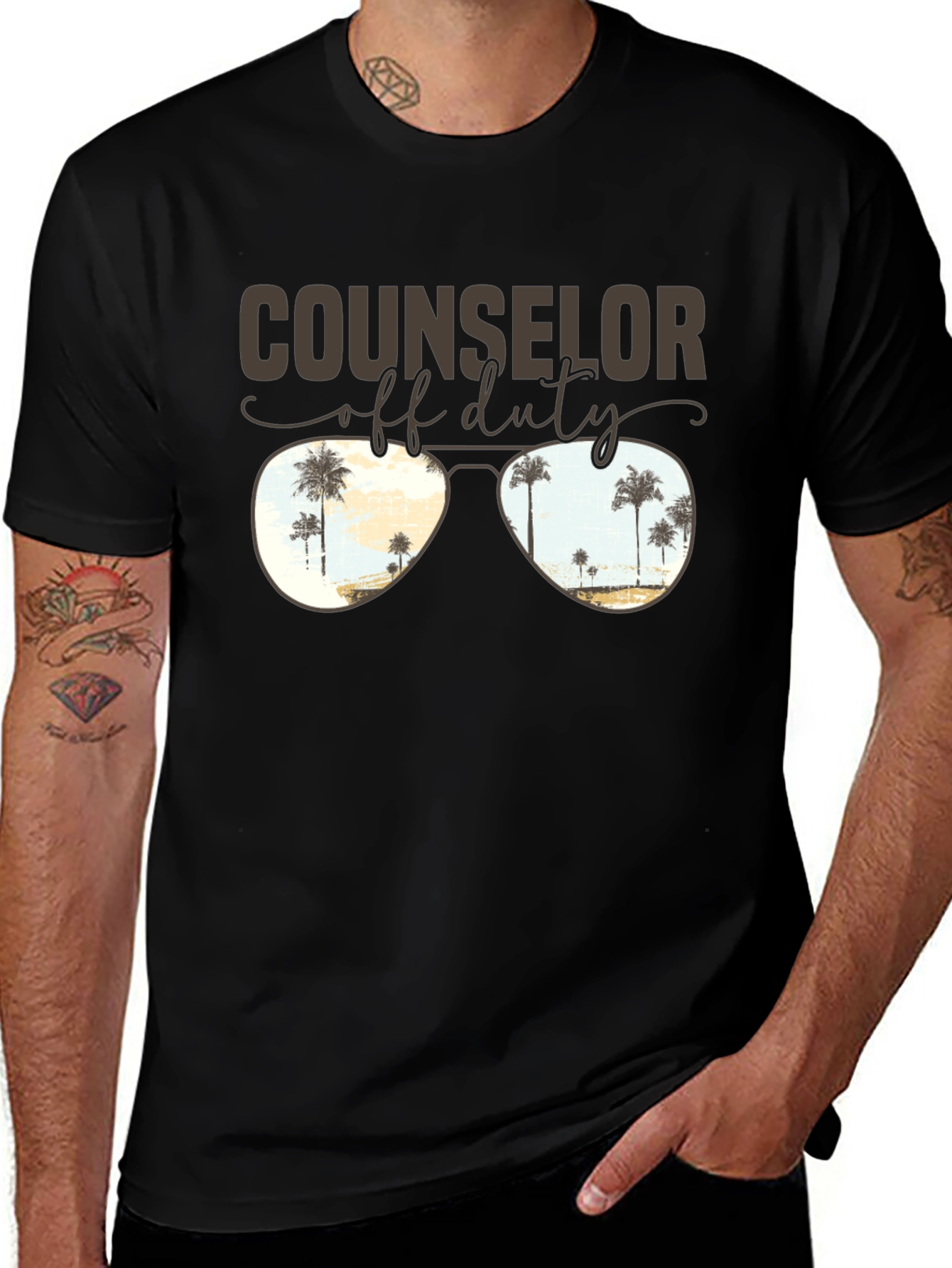 Counselor Off Duty Graphic T-Shirt