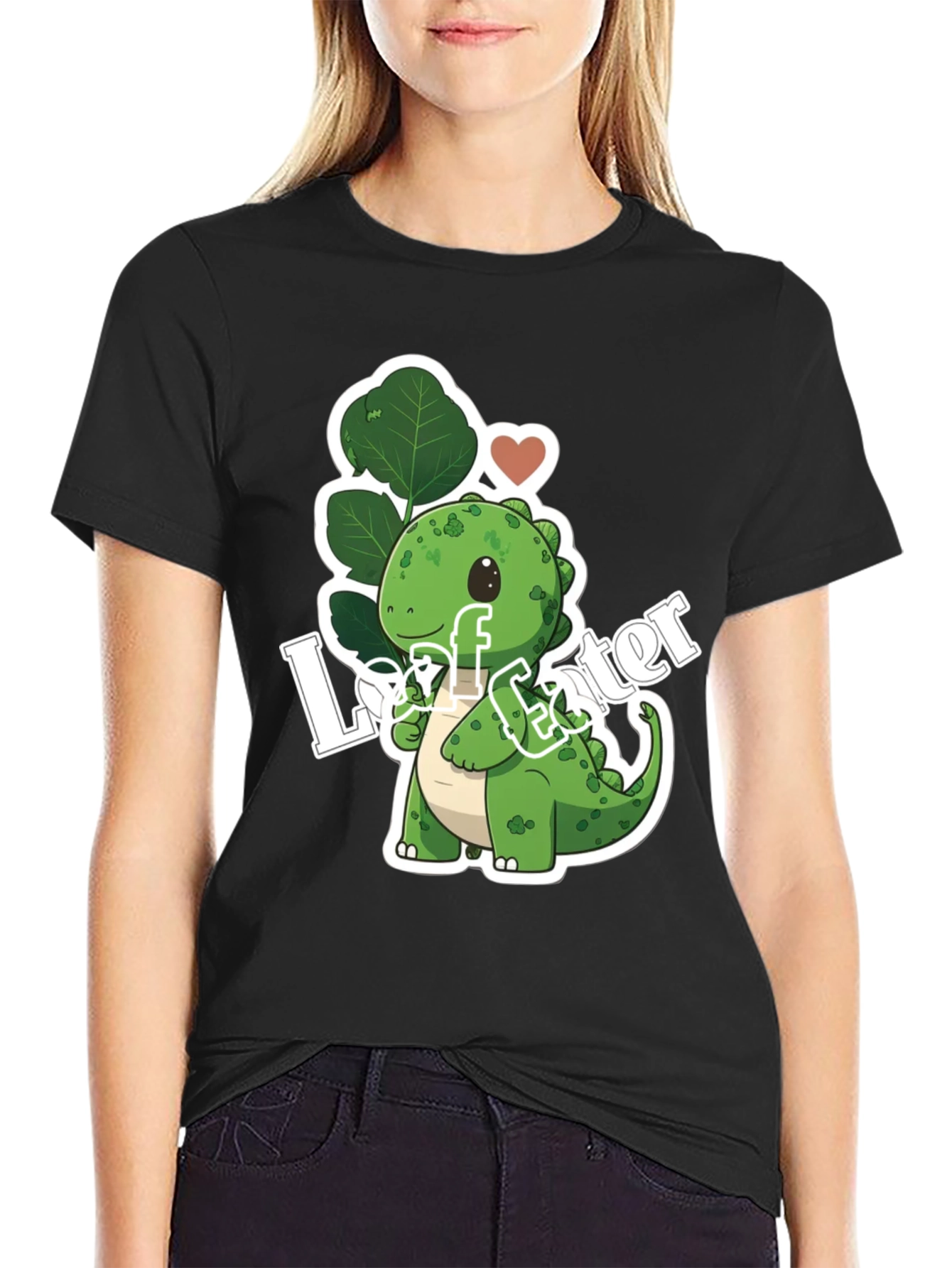 Leaf Eater Dinosaur Graphic T-Shirt