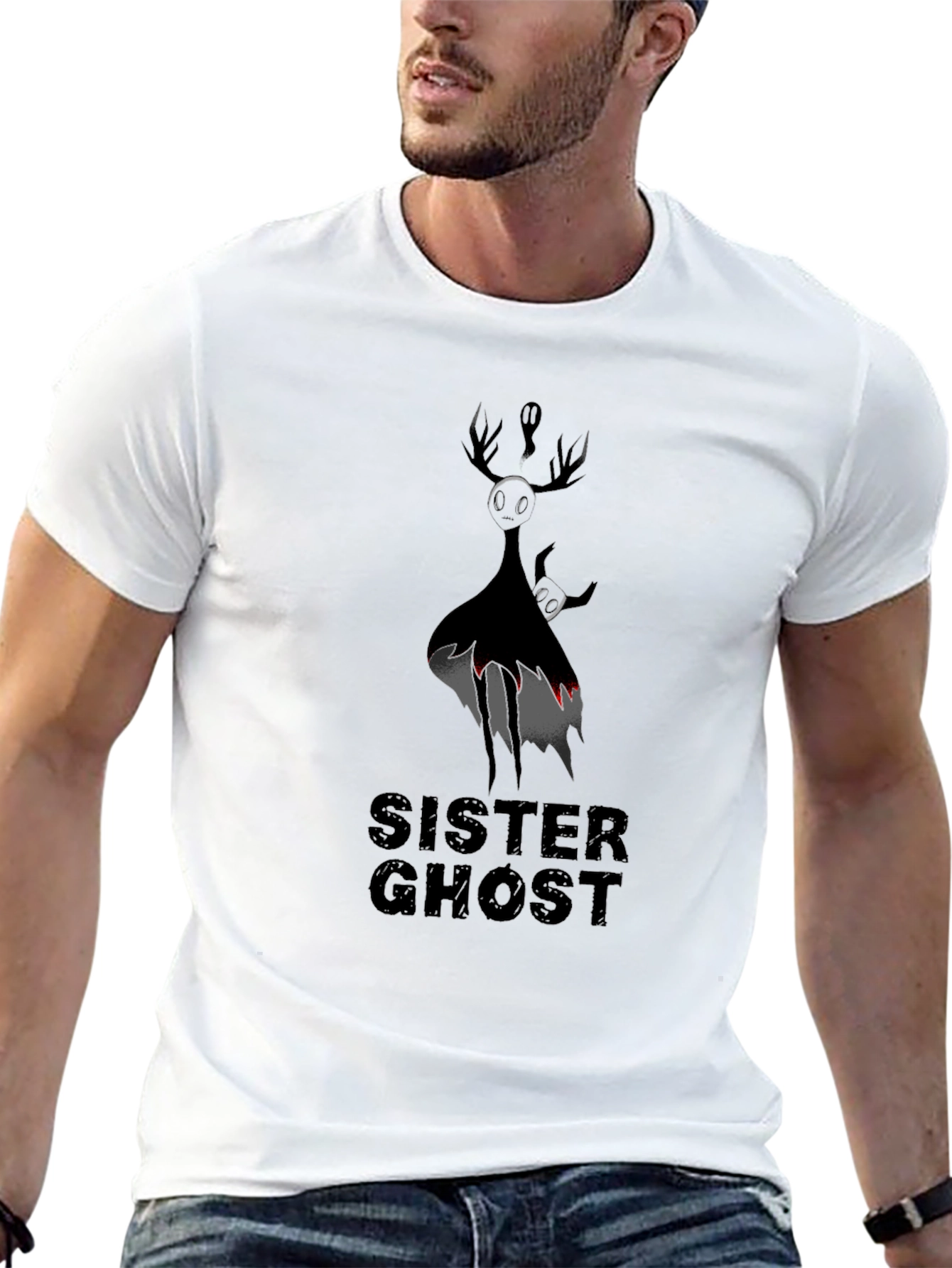Sister Ghost Graphic T-Shirt - Black