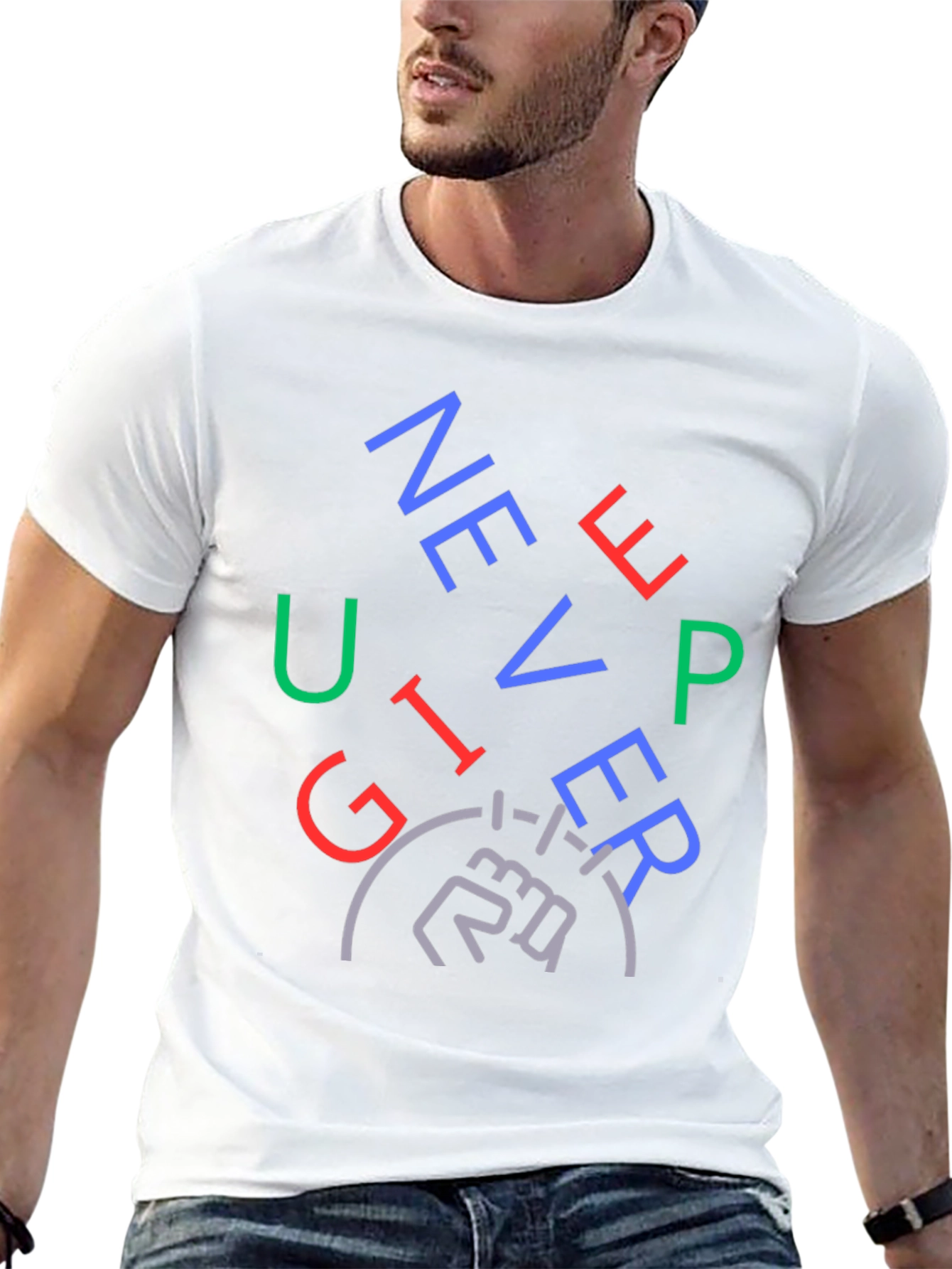 Never Give Up Graphic Tee
