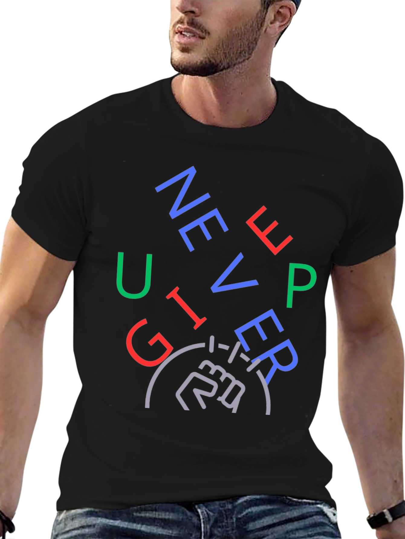 Never Give Up Graphic Tee
