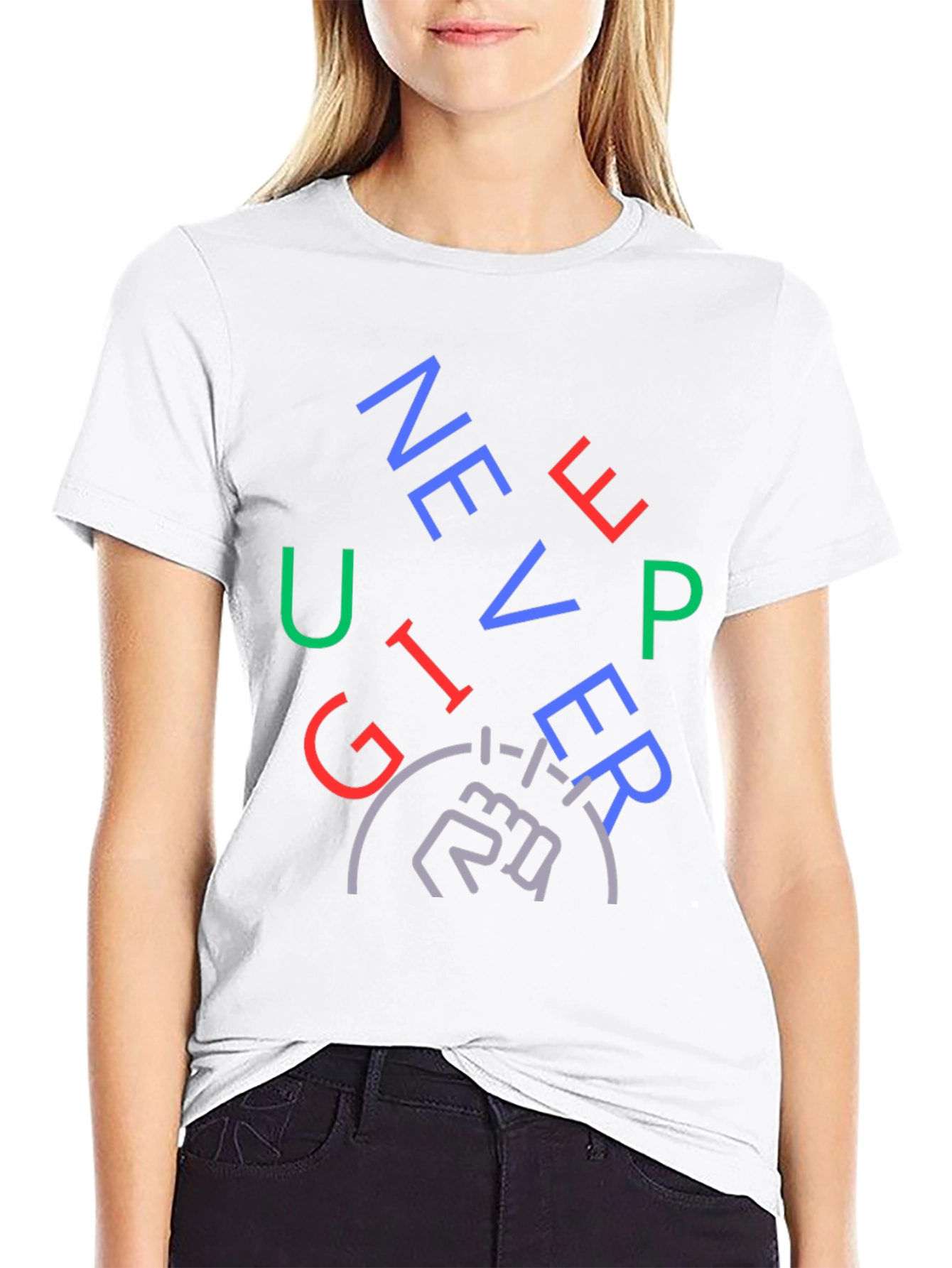 Never Give Up Graphic Tee